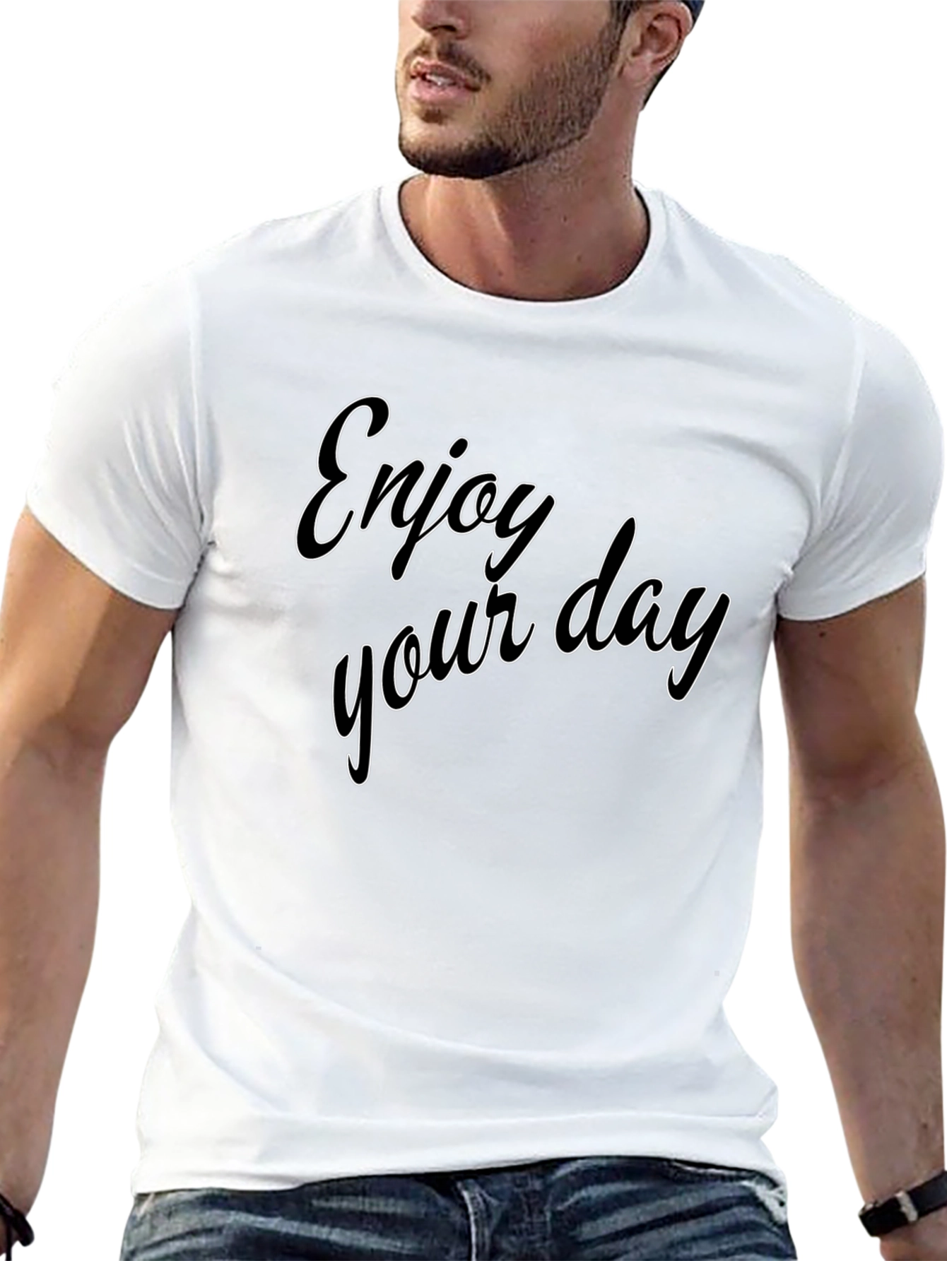Enjoy Your Day Black Tee