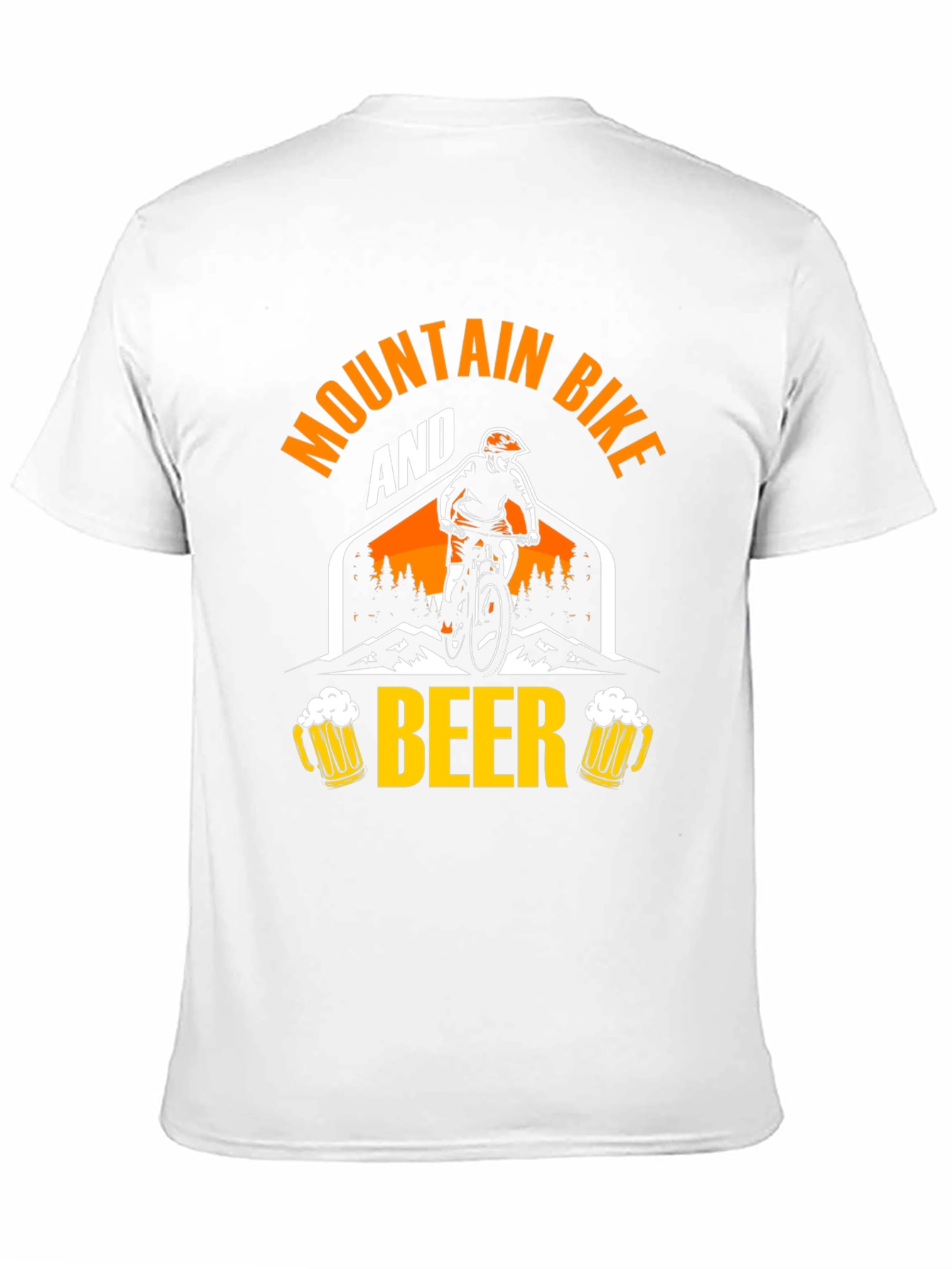 Mountain Bike & Beer Graphic Tee - Black