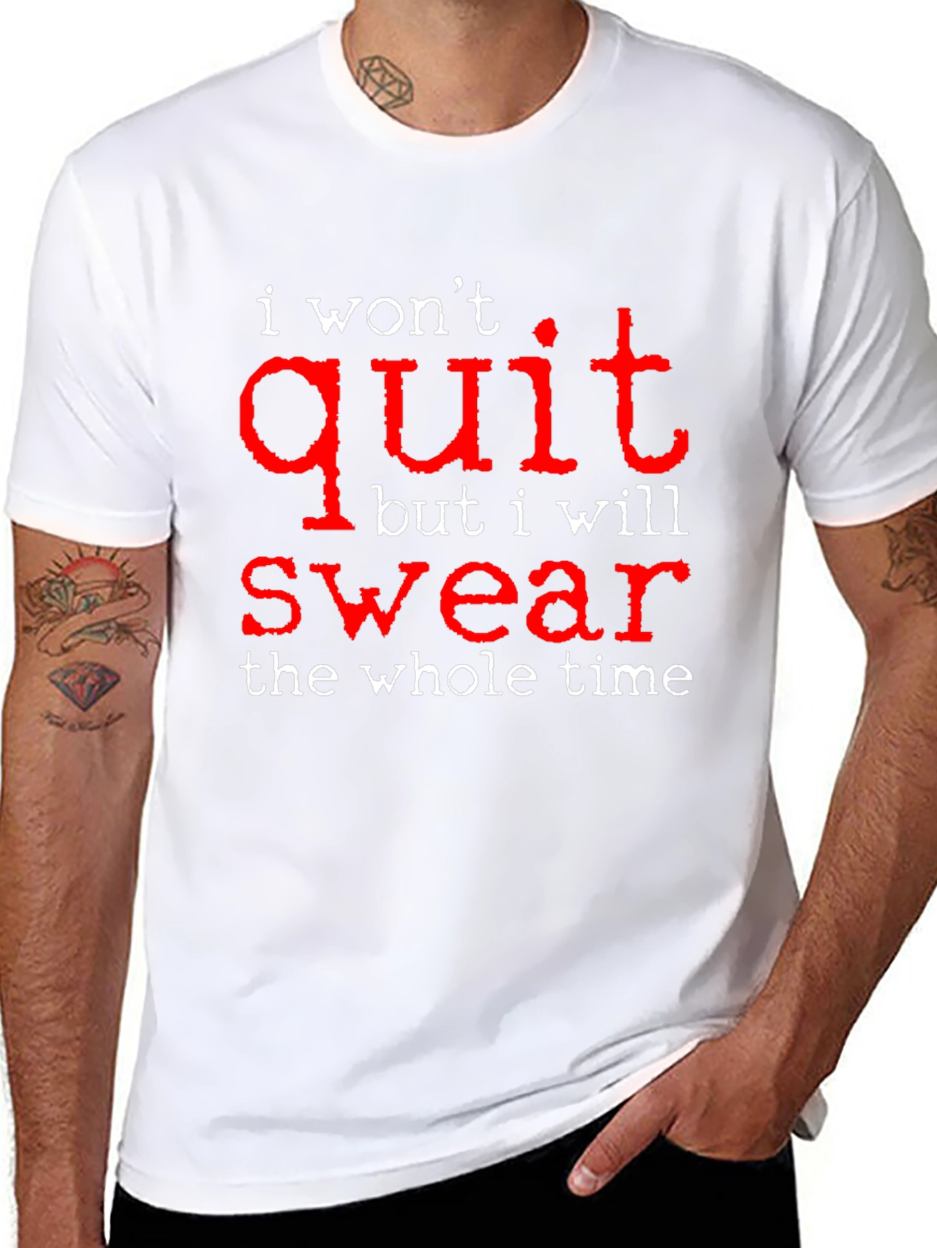 I Wont Quit But I Will Swear Funny T-Shirt