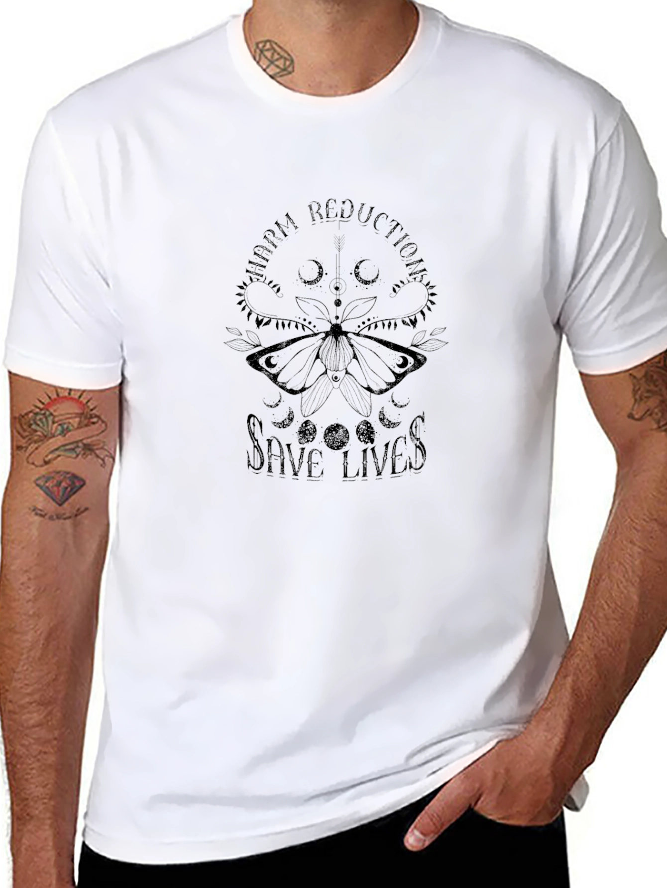 Harm Reduction Save Lives Graphic Tee