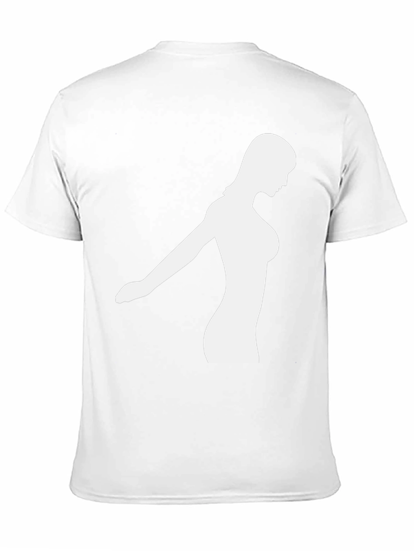 Silhouette Woman Graphic Black T-Shirt