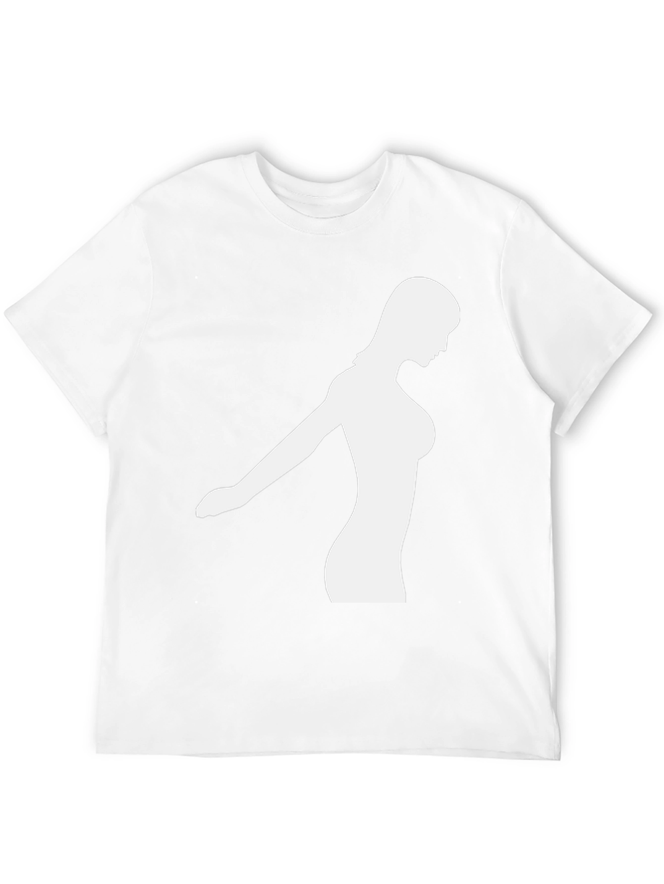 Silhouette Woman Graphic Black T-Shirt