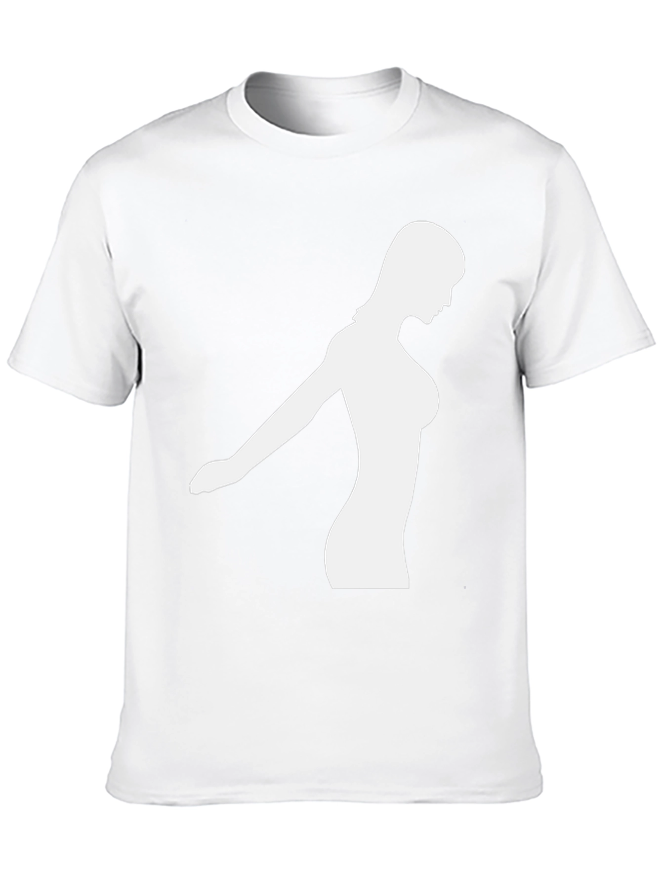 Silhouette Woman Graphic Black T-Shirt
