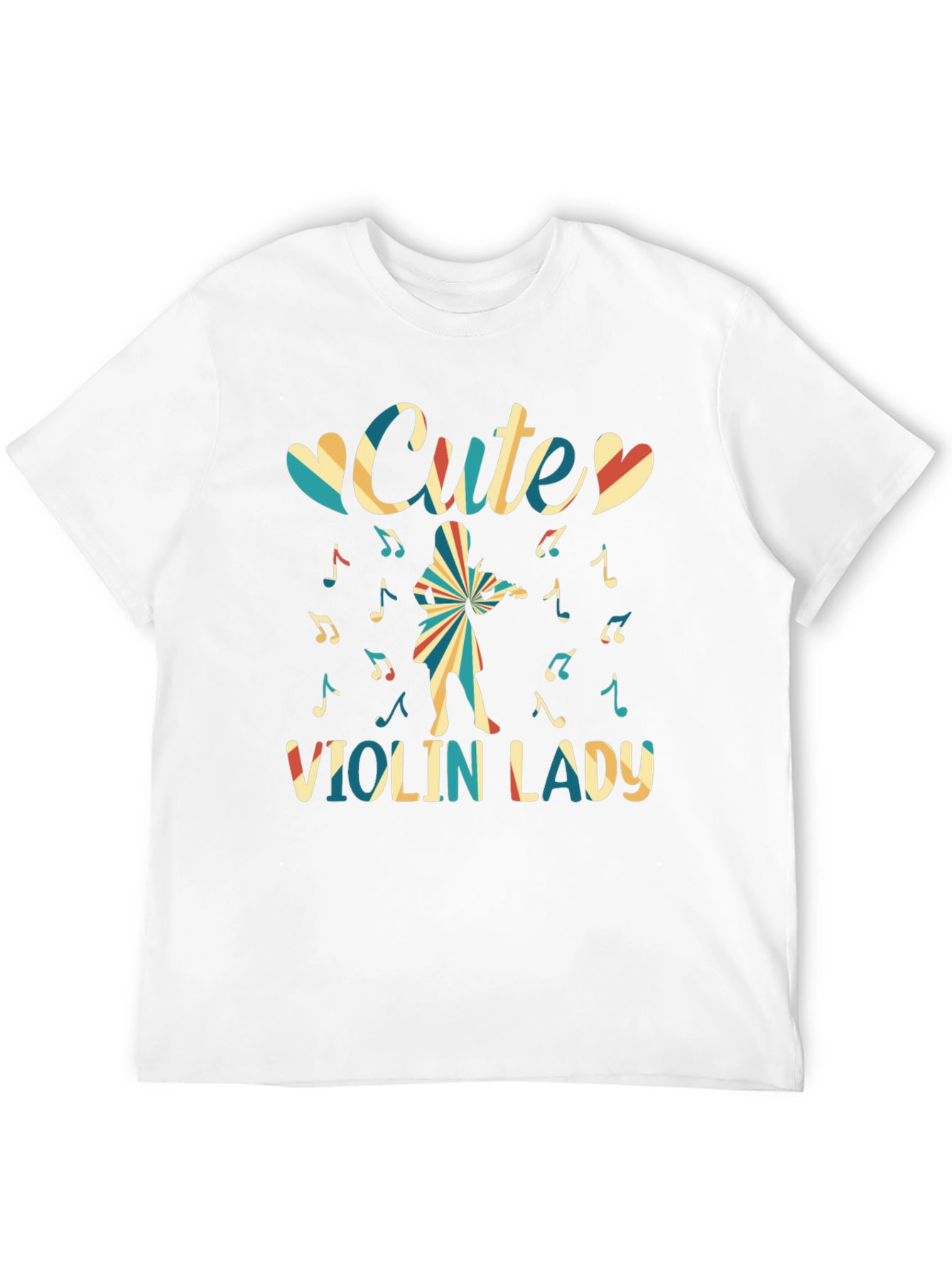 Cute Violin Lady Graphic Tee