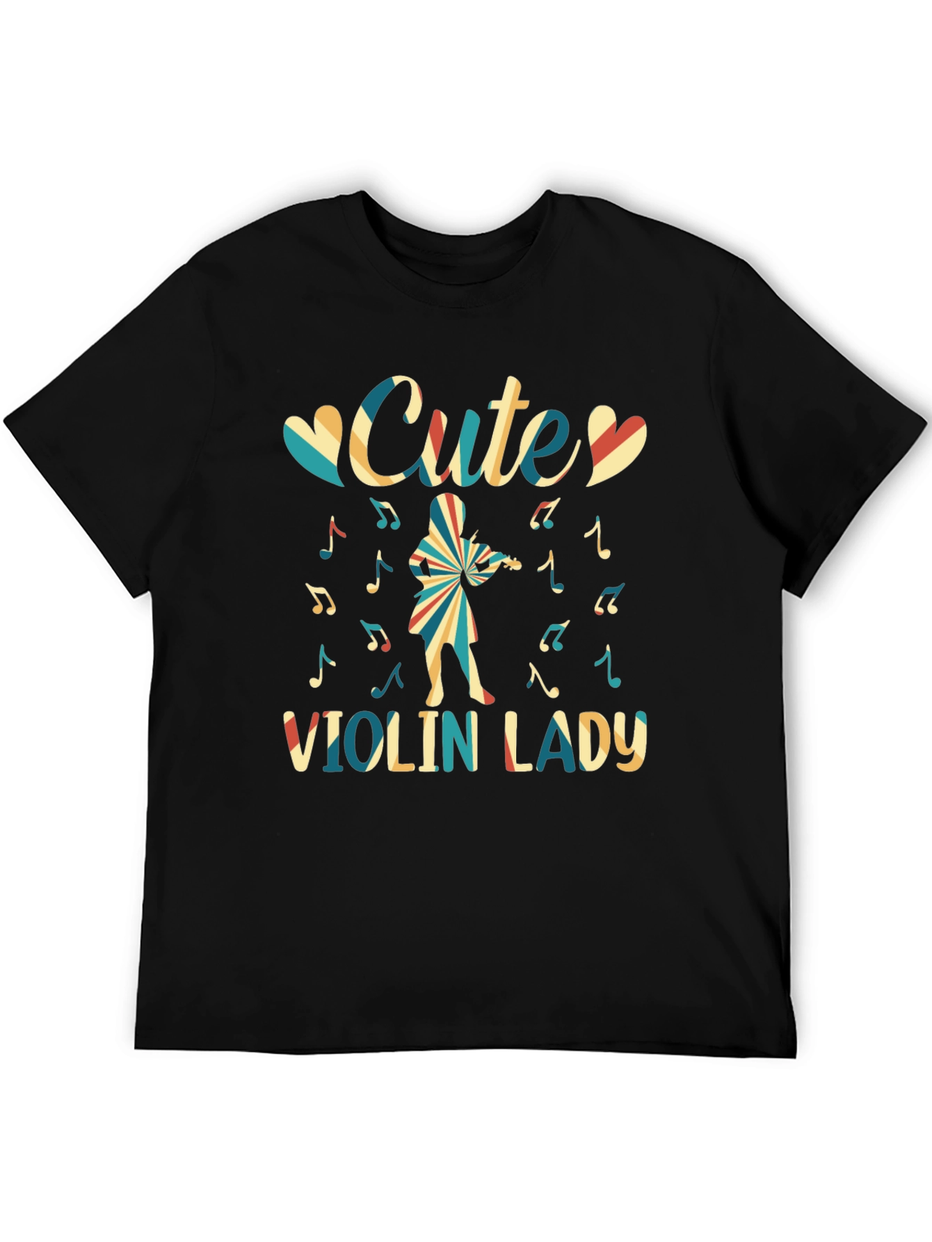 Cute Violin Lady Graphic Tee