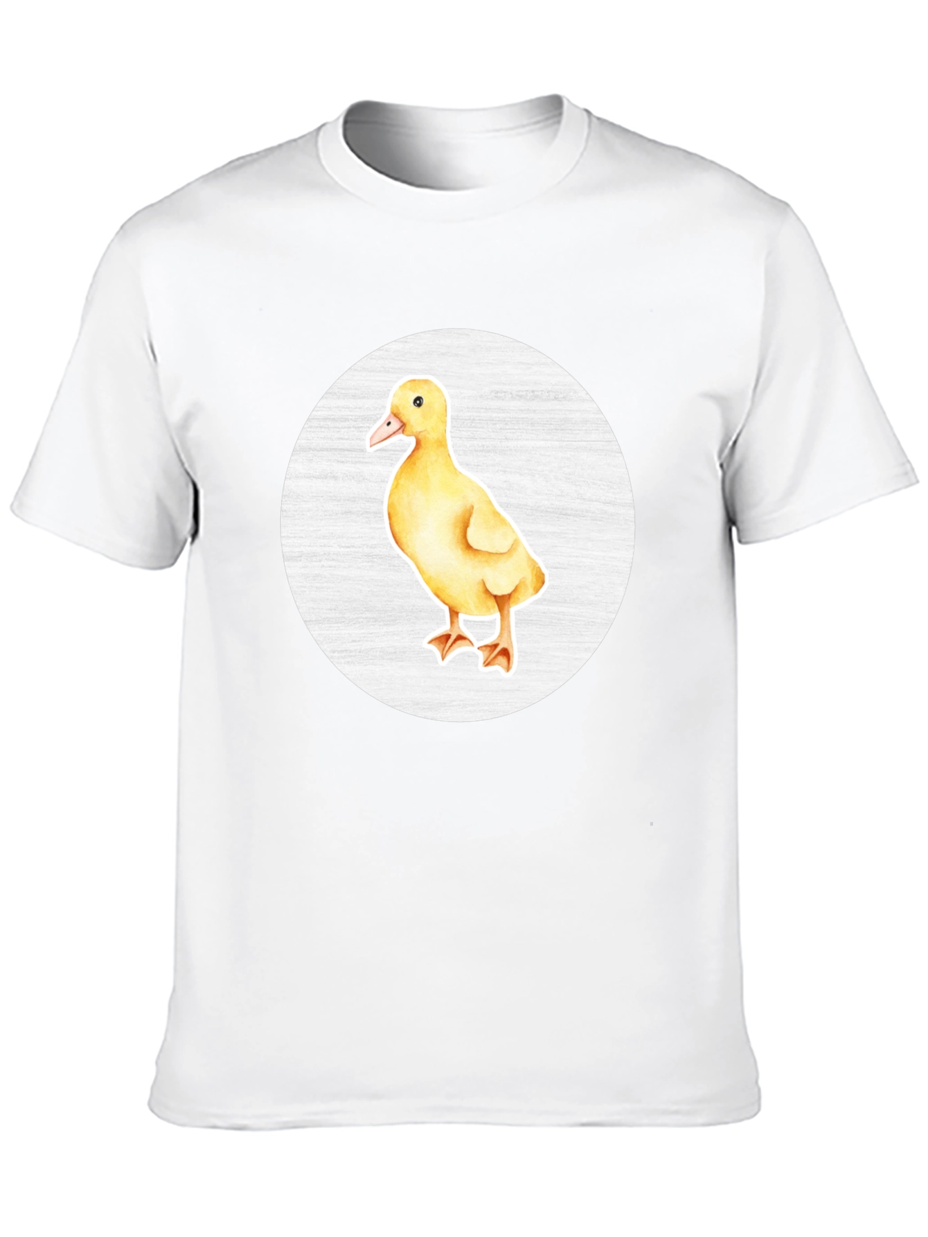 Cute Duckling Graphic Tee - Black Cotton T-Shirt