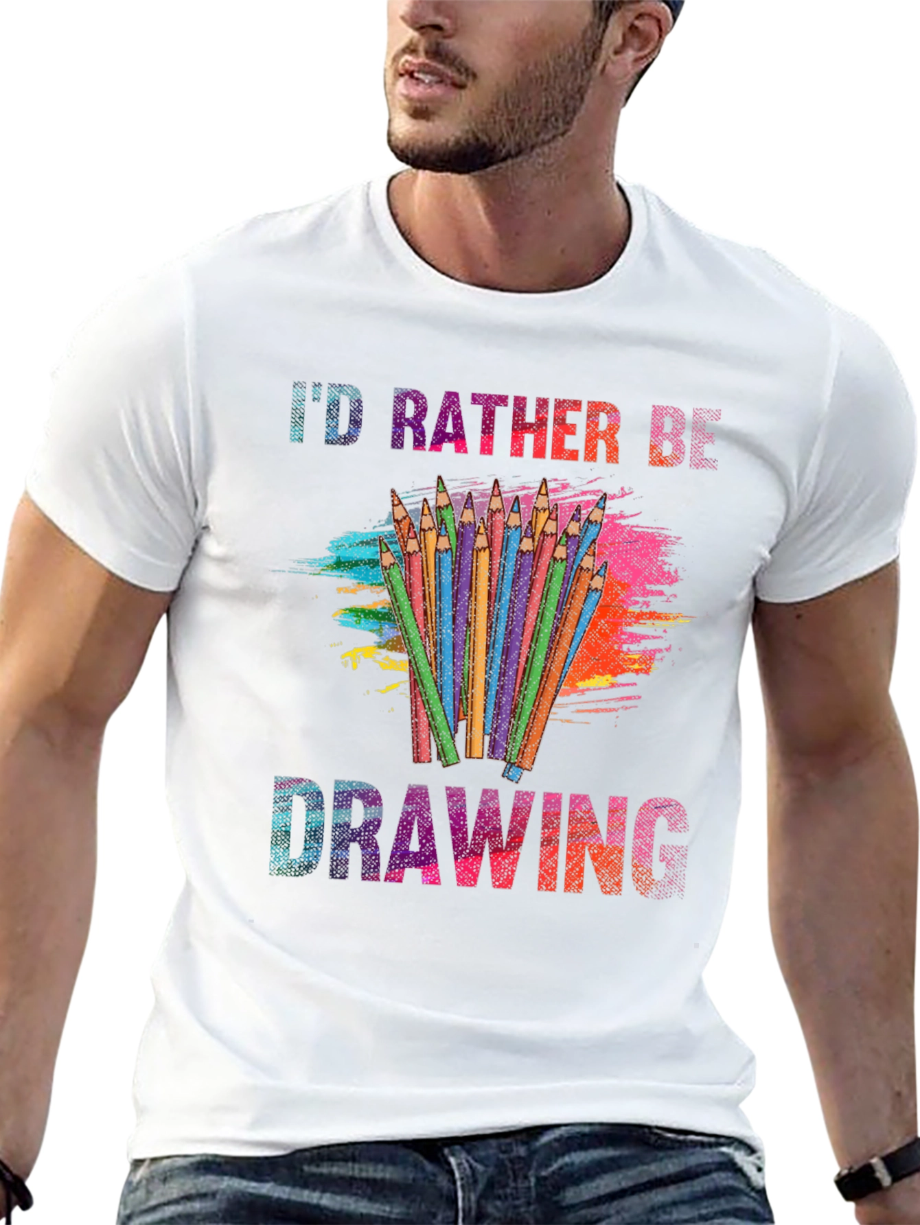 Id Rather Be Drawing T-Shirt