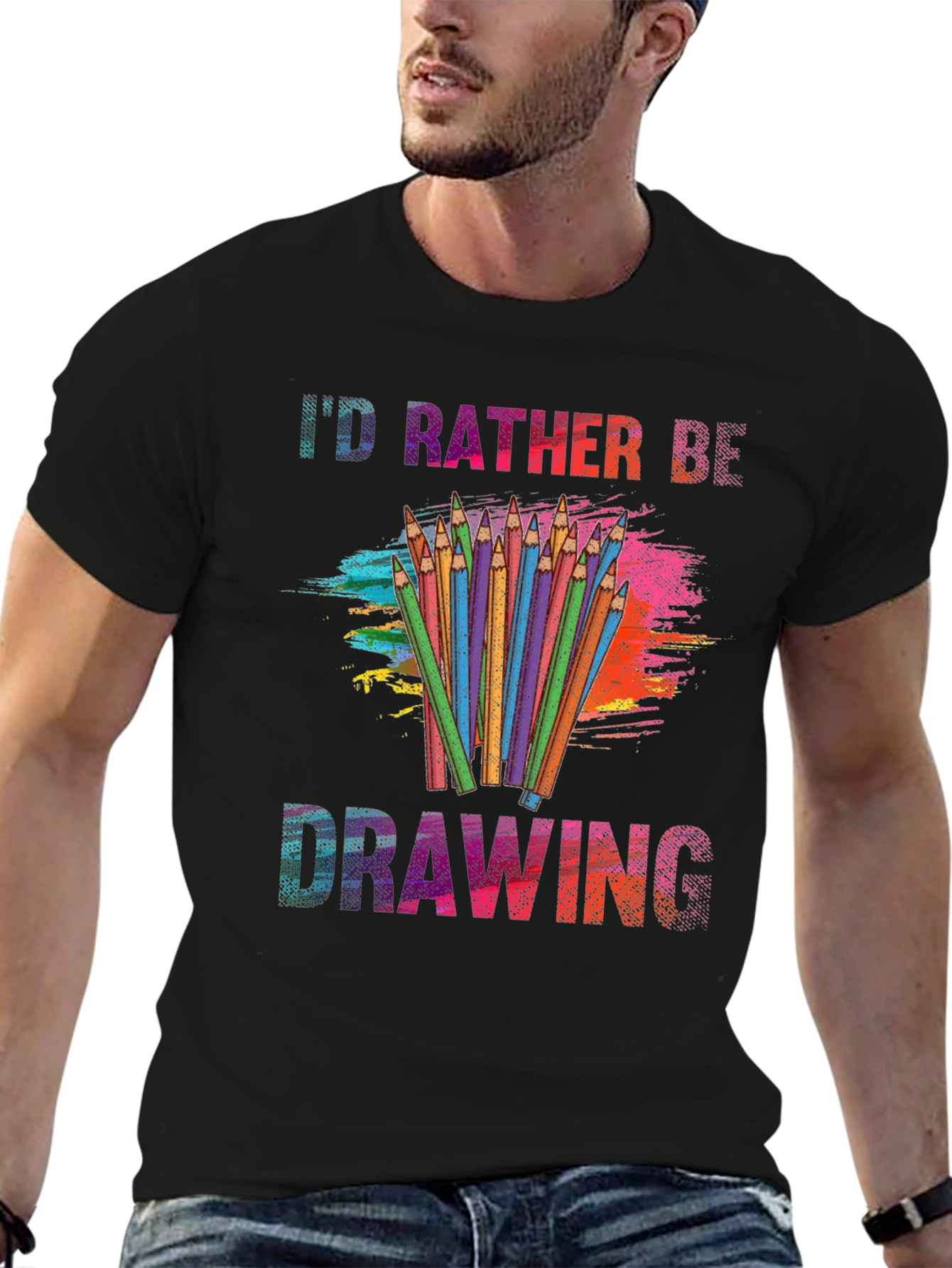 Id Rather Be Drawing T-Shirt