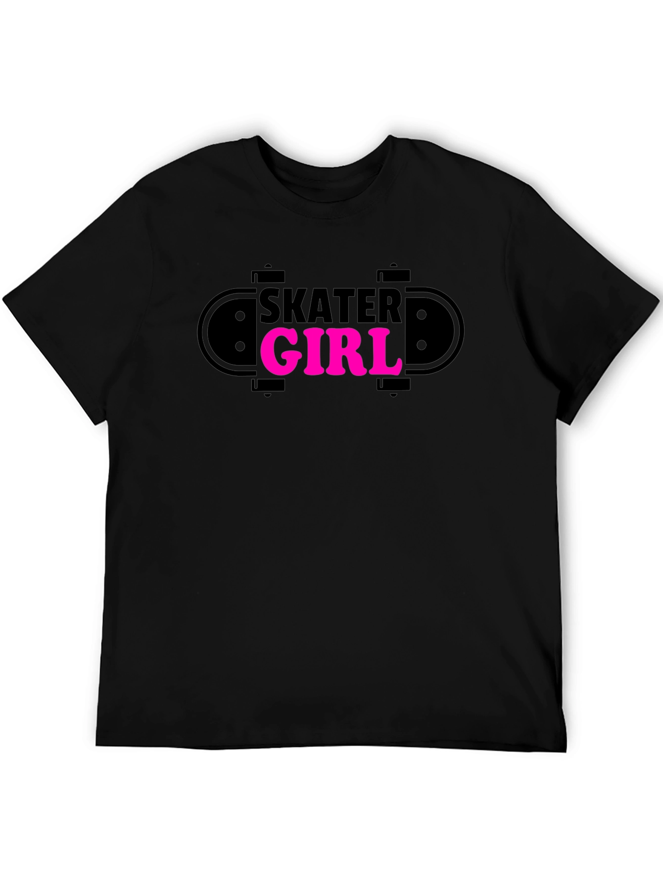Skater Girl Graphic Tee - Trendy Skateboarder Design