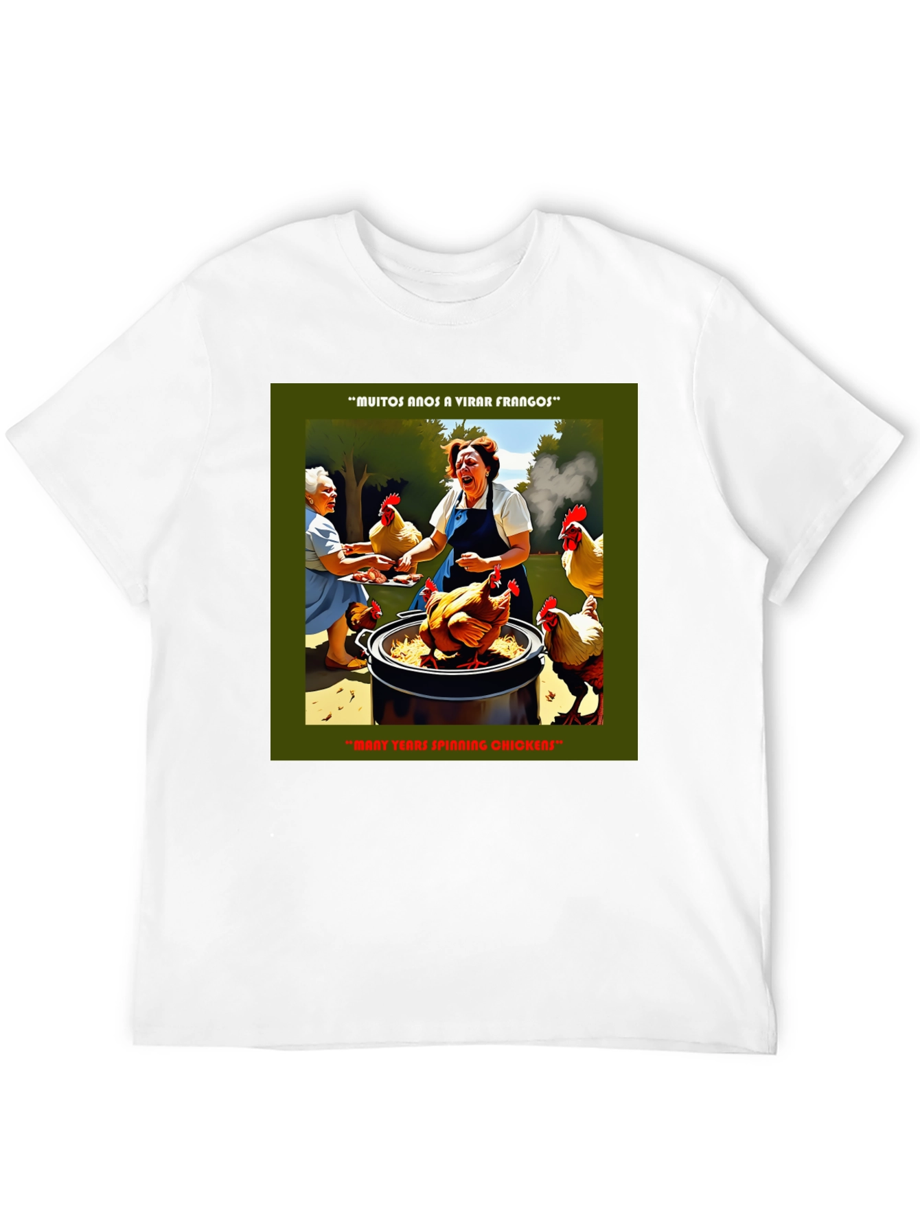 Funny Chicken T-Shirt - Many Years Spinning Chickens