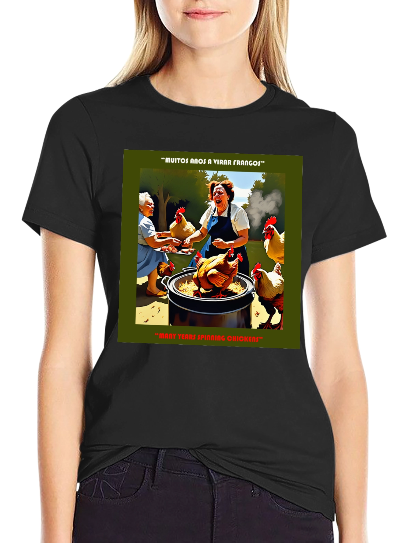 Funny Chicken T-Shirt - Many Years Spinning Chickens