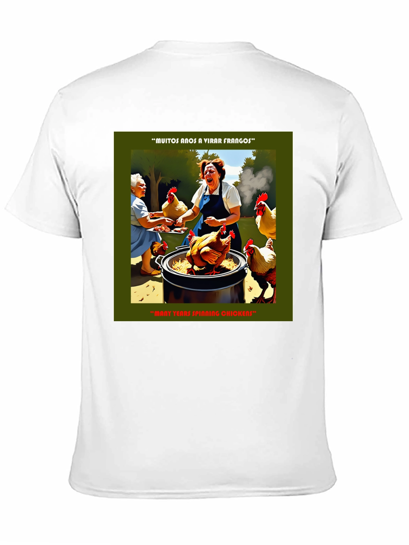 Funny Chicken T-Shirt - Many Years Spinning Chickens