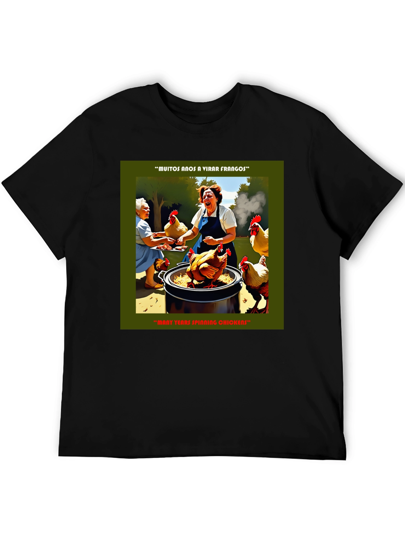 Funny Chicken T-Shirt - Many Years Spinning Chickens