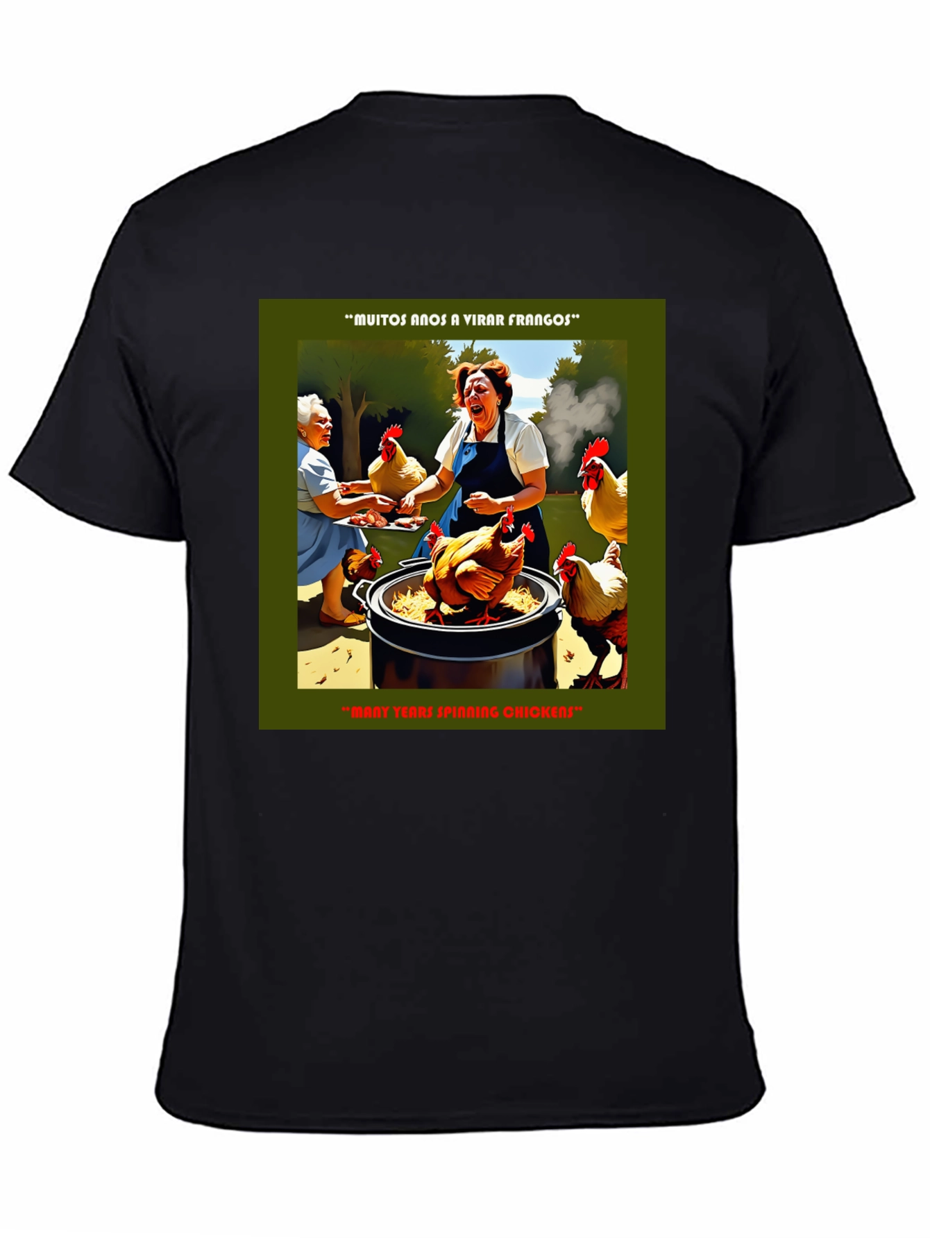 Funny Chicken T-Shirt - Many Years Spinning Chickens