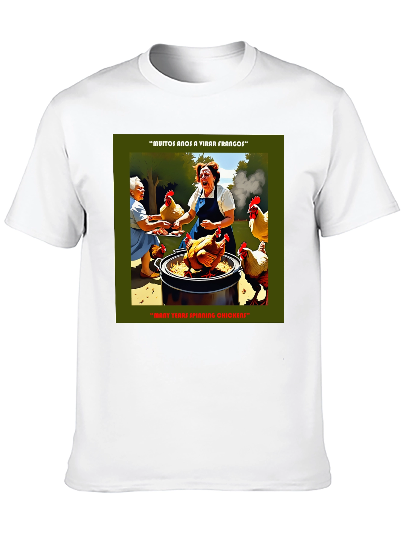 Funny Chicken T-Shirt - Many Years Spinning Chickens