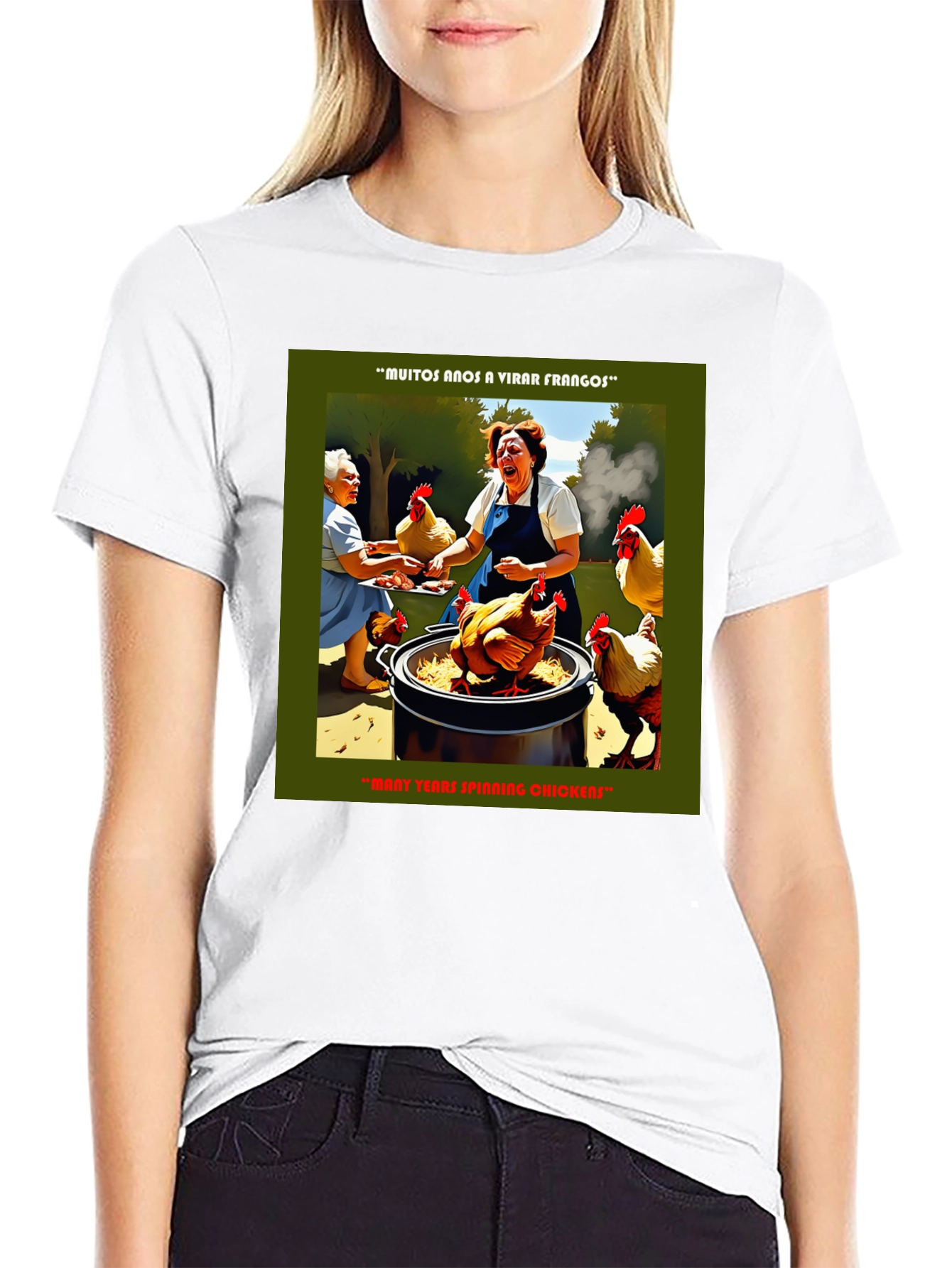 Funny Chicken T-Shirt - Many Years Spinning Chickens