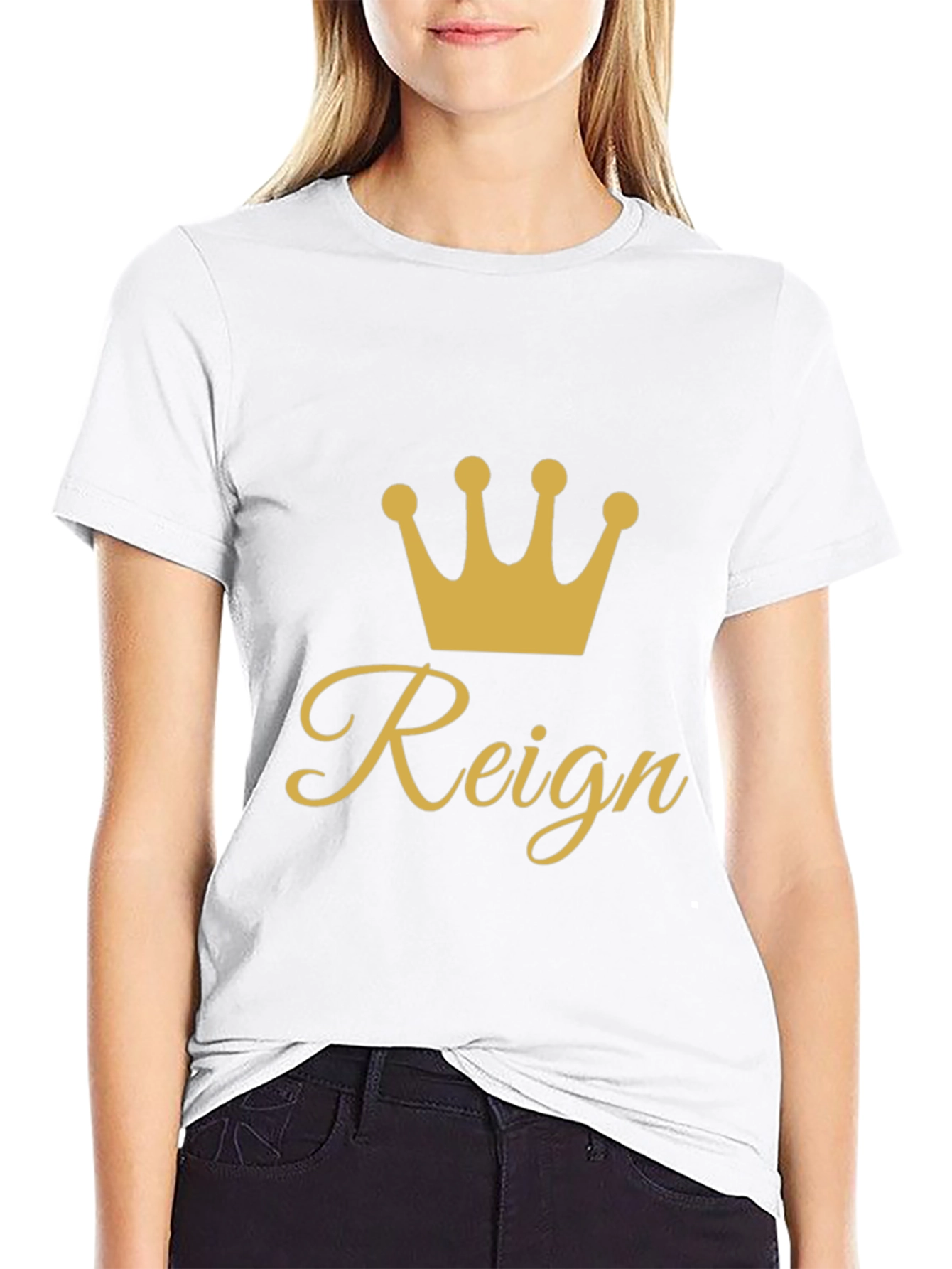 Reign Crown Graphic Tee - Black