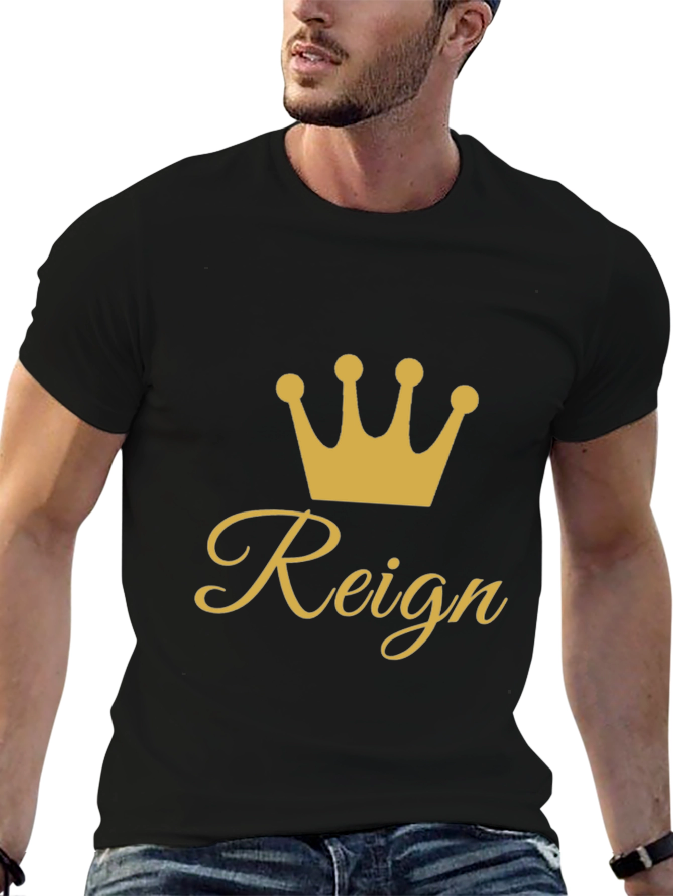 Reign Crown Graphic Tee - Black
