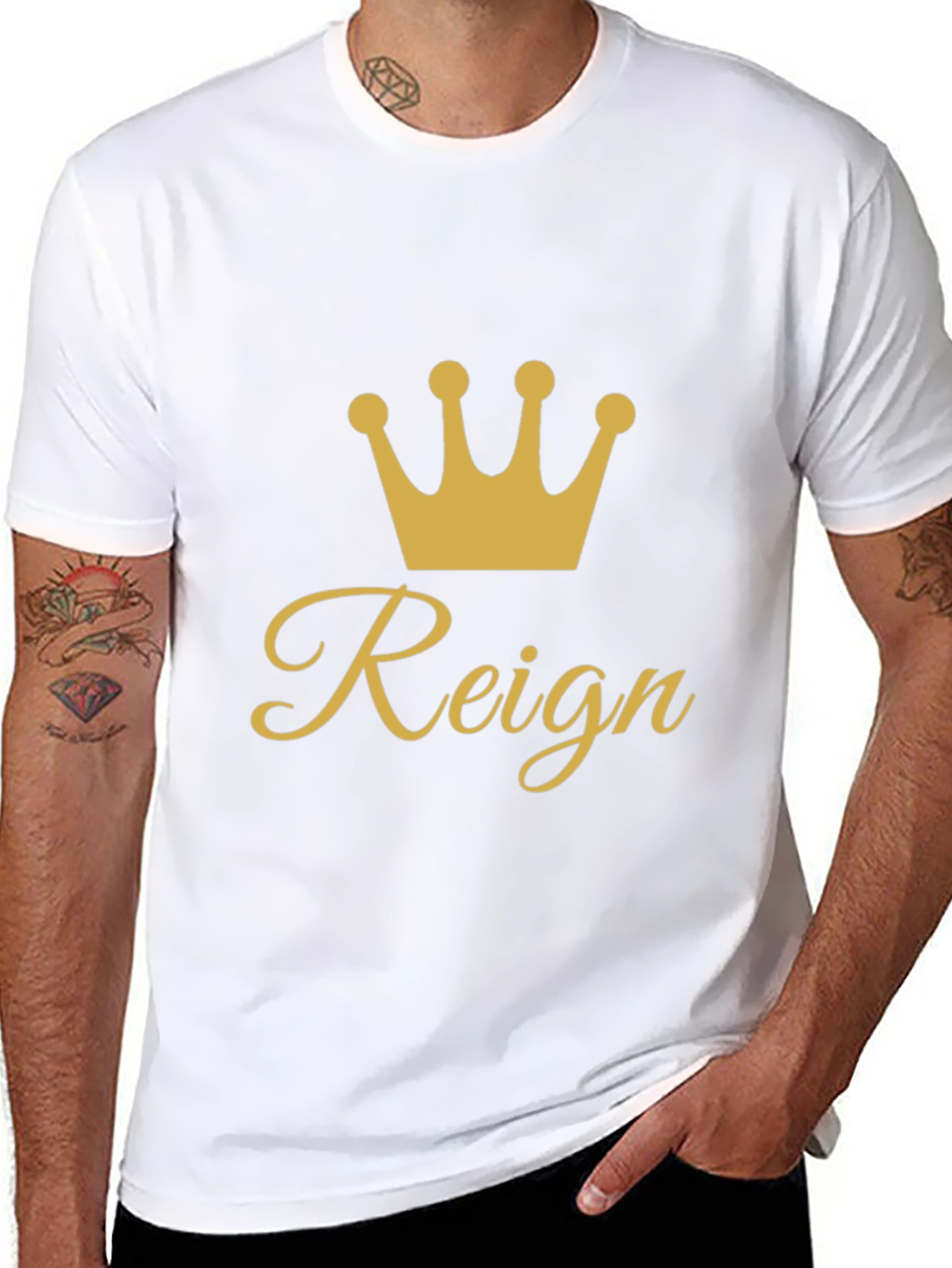 Reign Crown Graphic Tee - Black