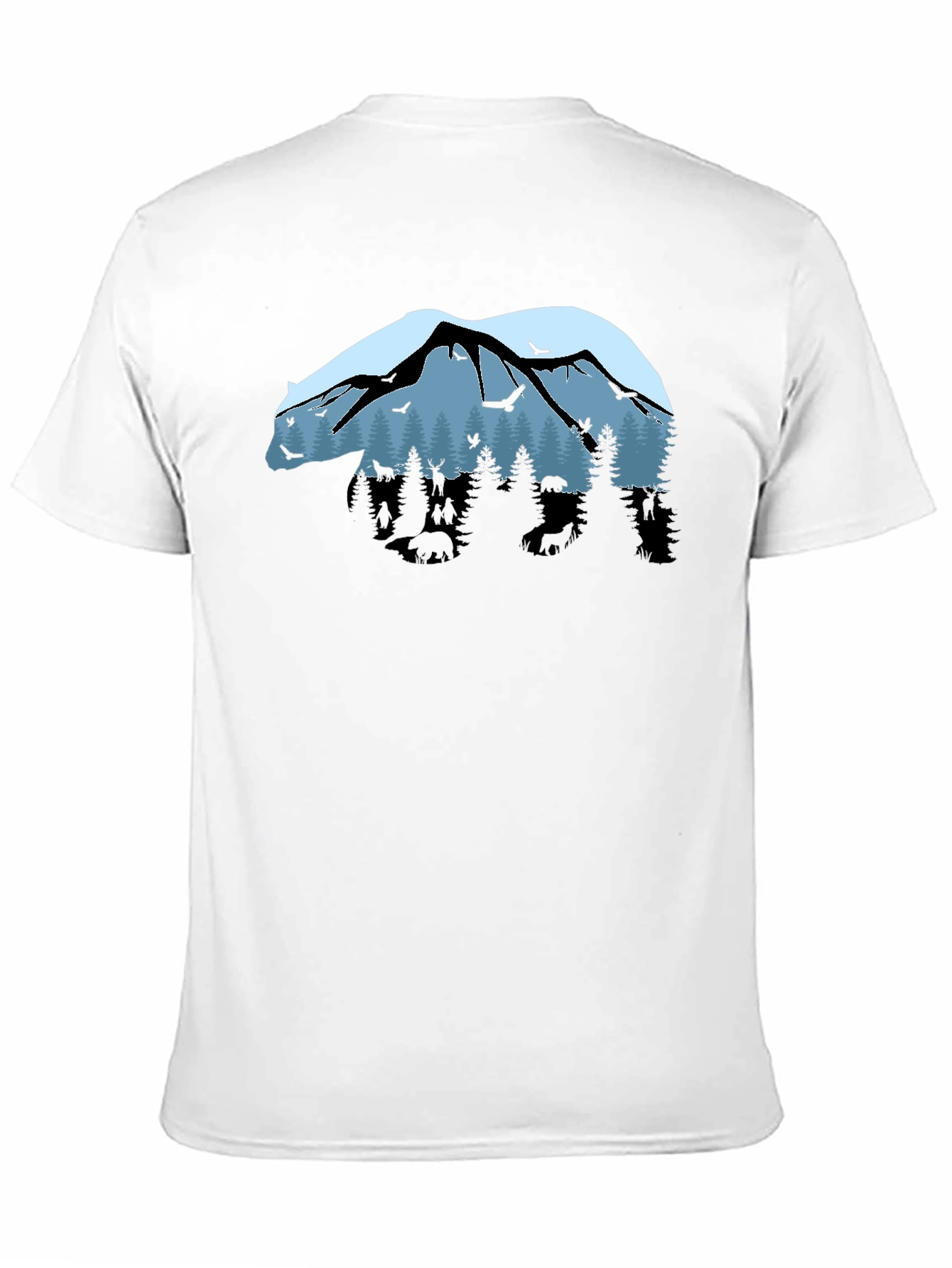 Nature Bear Graphic Tee - Outdoor Adventure Shirt