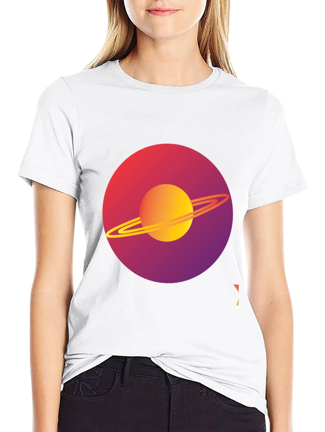 Saturn Graphic Tee - Modern Space Design