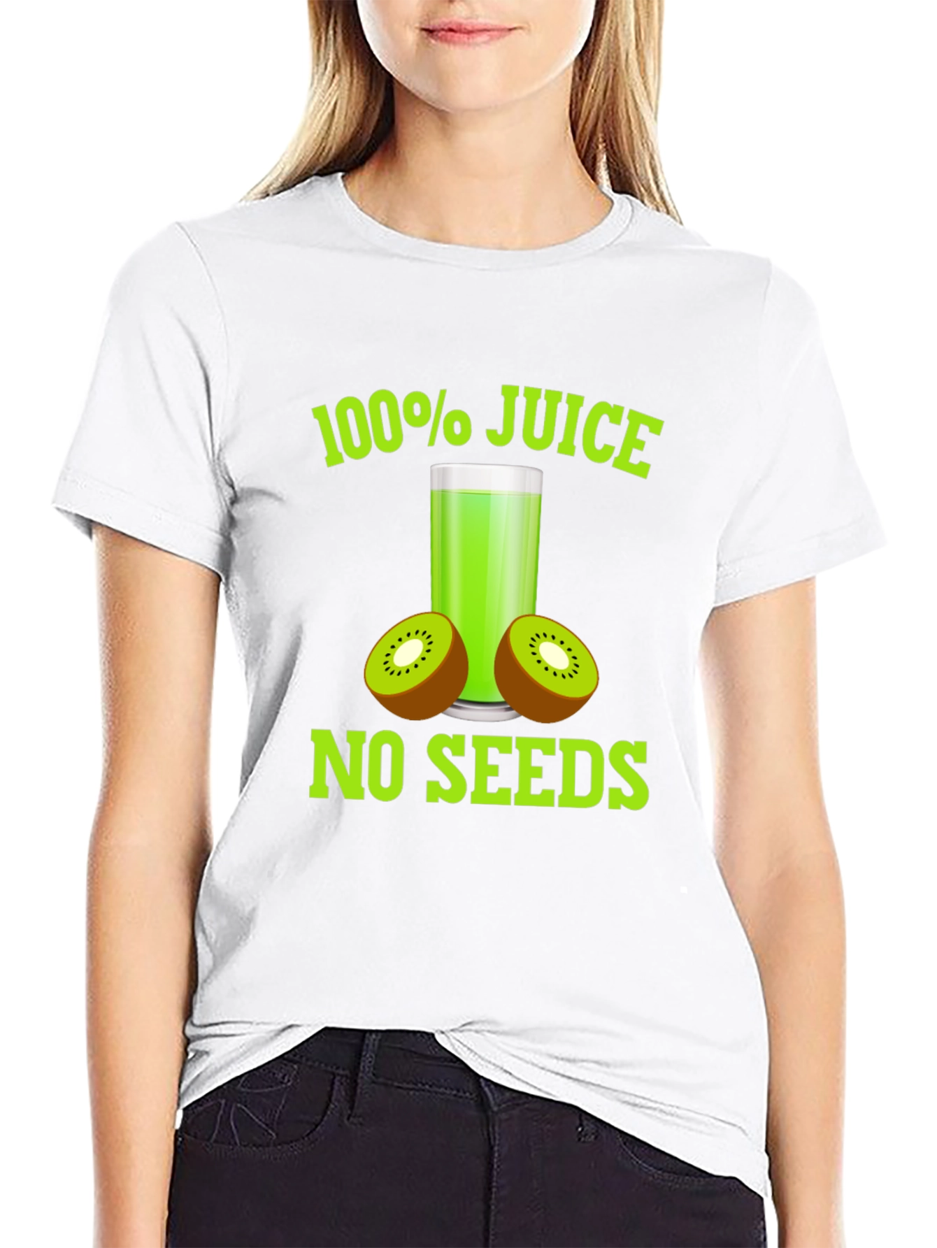 100% Juice No Seeds T-Shirt - Kiwi Lover Tee