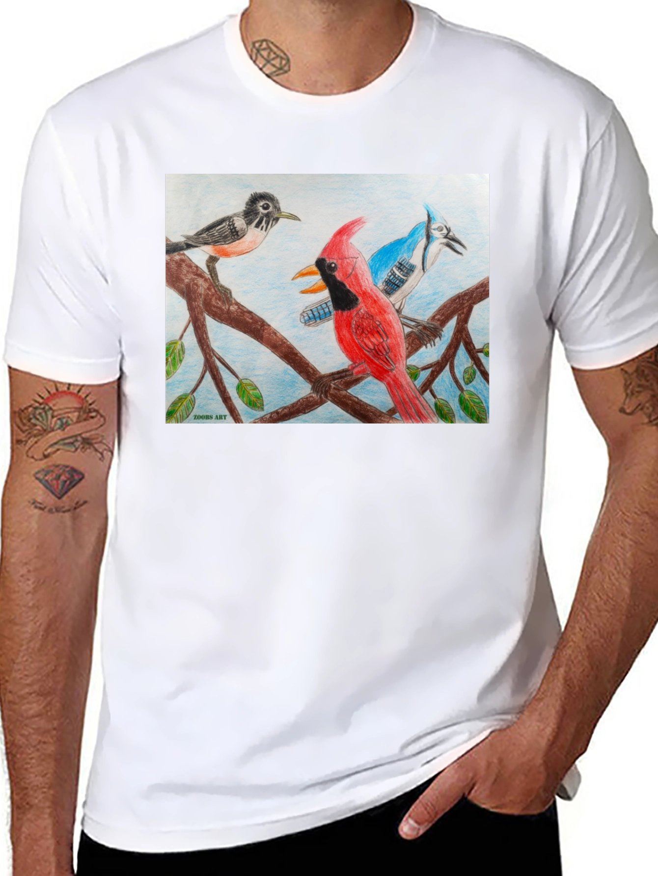 Birds on Branch Graphic Tee