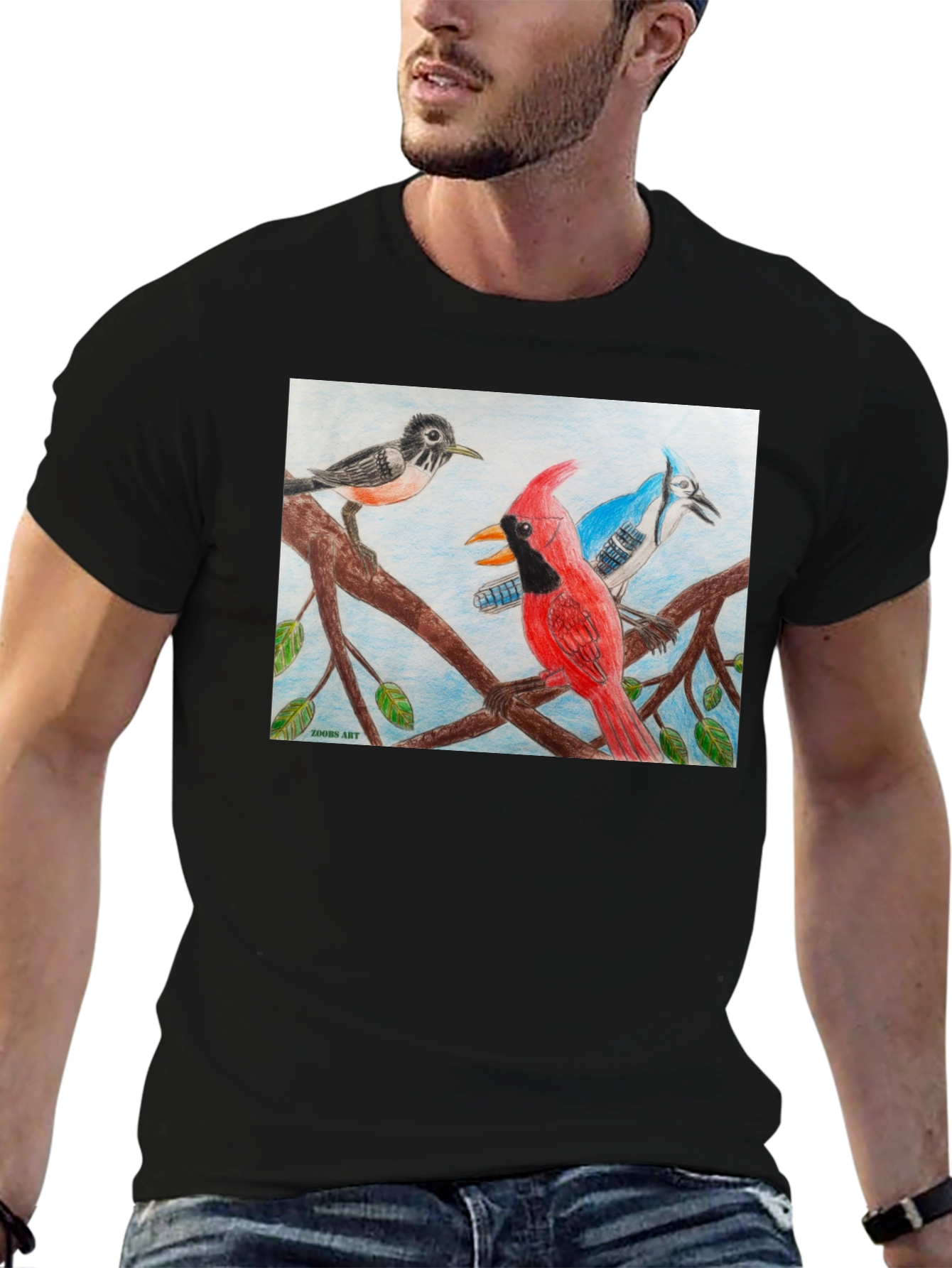 Birds on Branch Graphic Tee