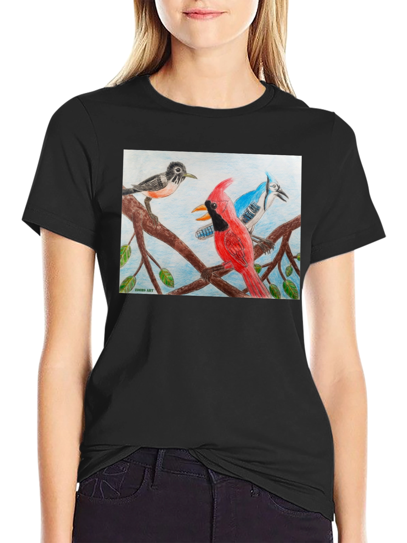 Birds on Branch Graphic Tee
