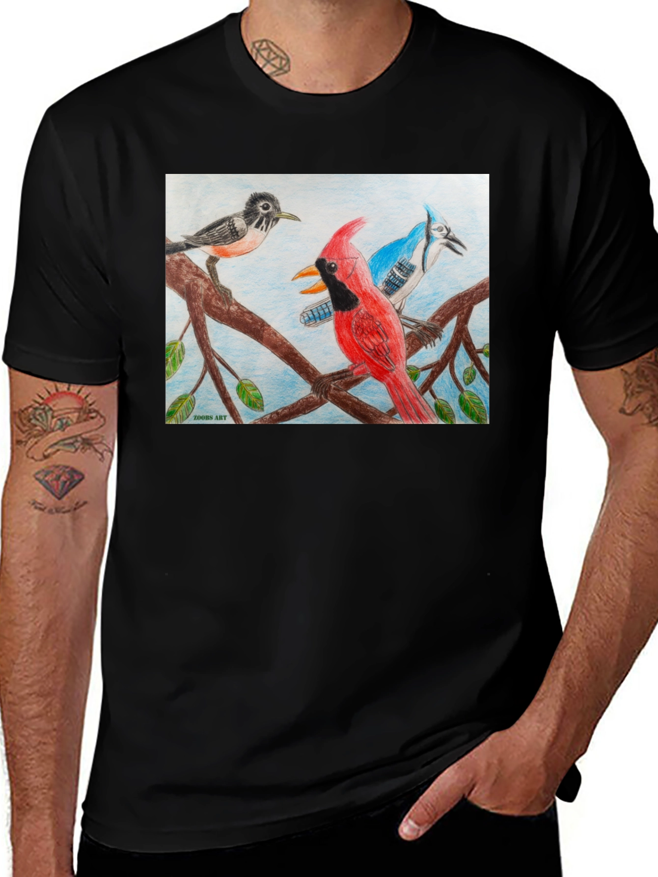 Birds on Branch Graphic Tee