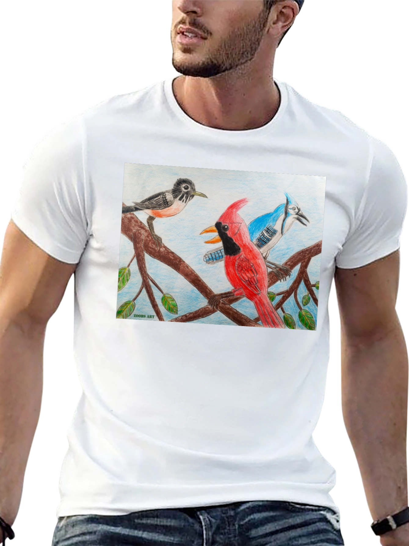 Birds on Branch Graphic Tee