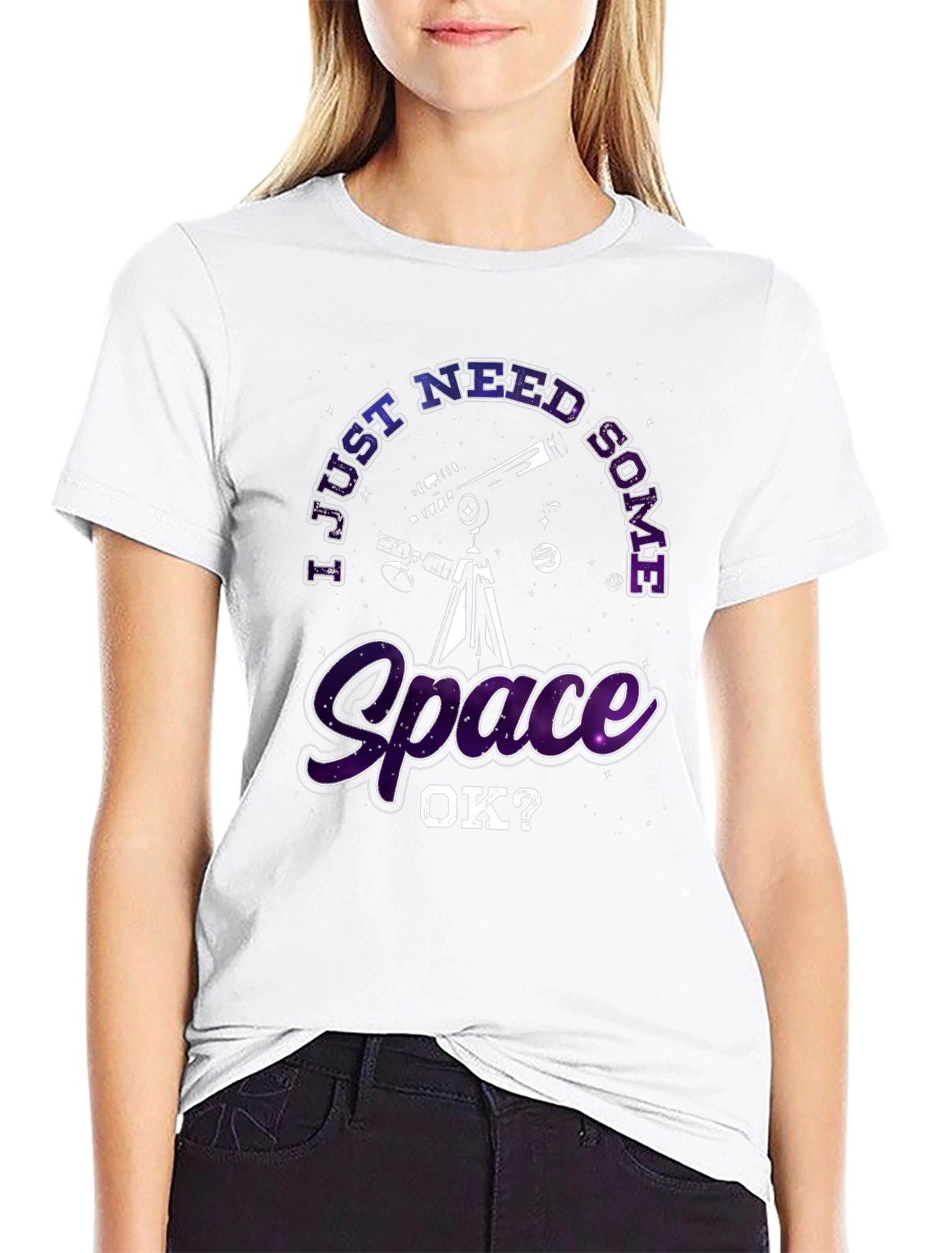 I Just Need Some Space Black T-Shirt