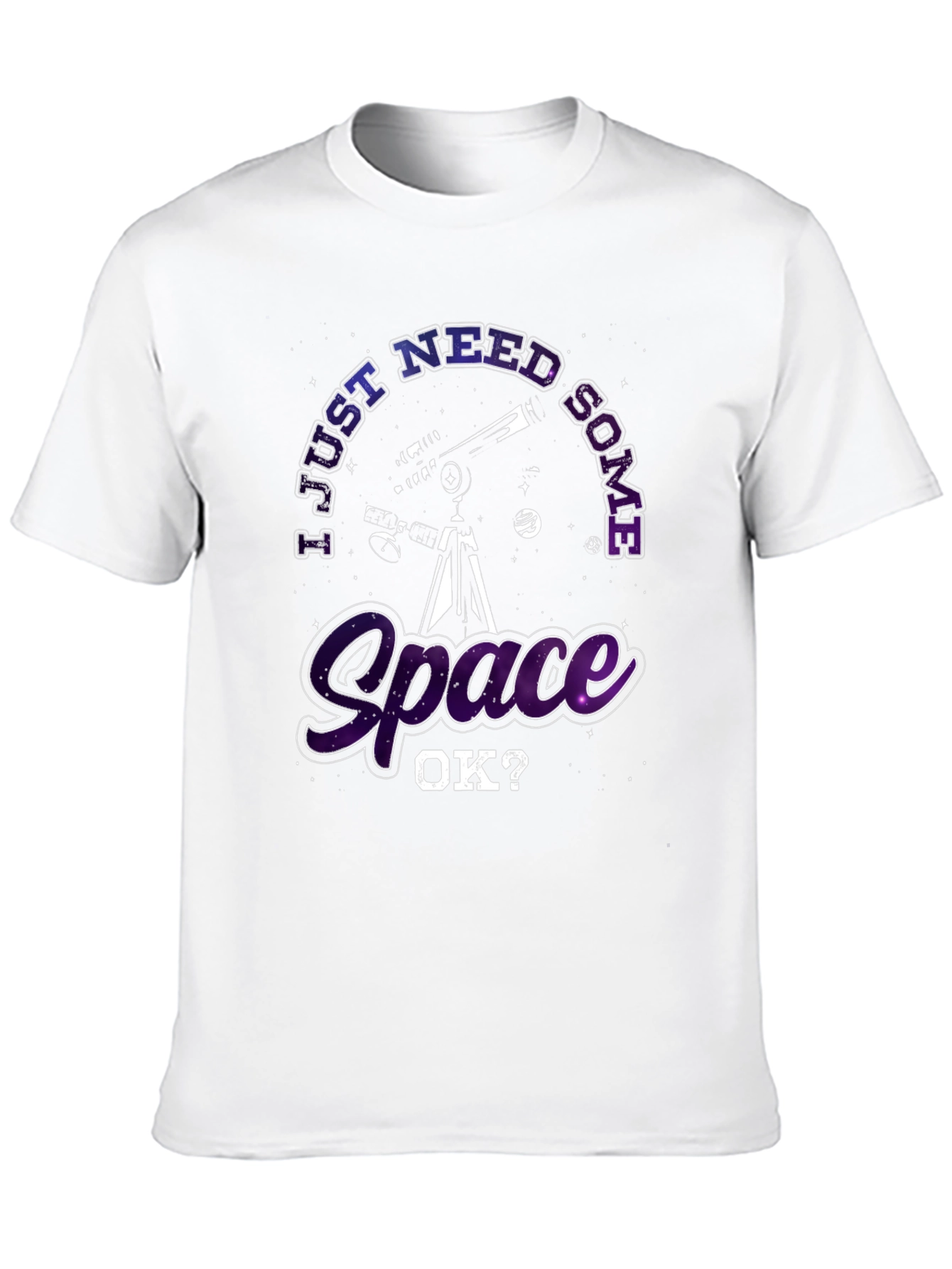 I Just Need Some Space Black T-Shirt