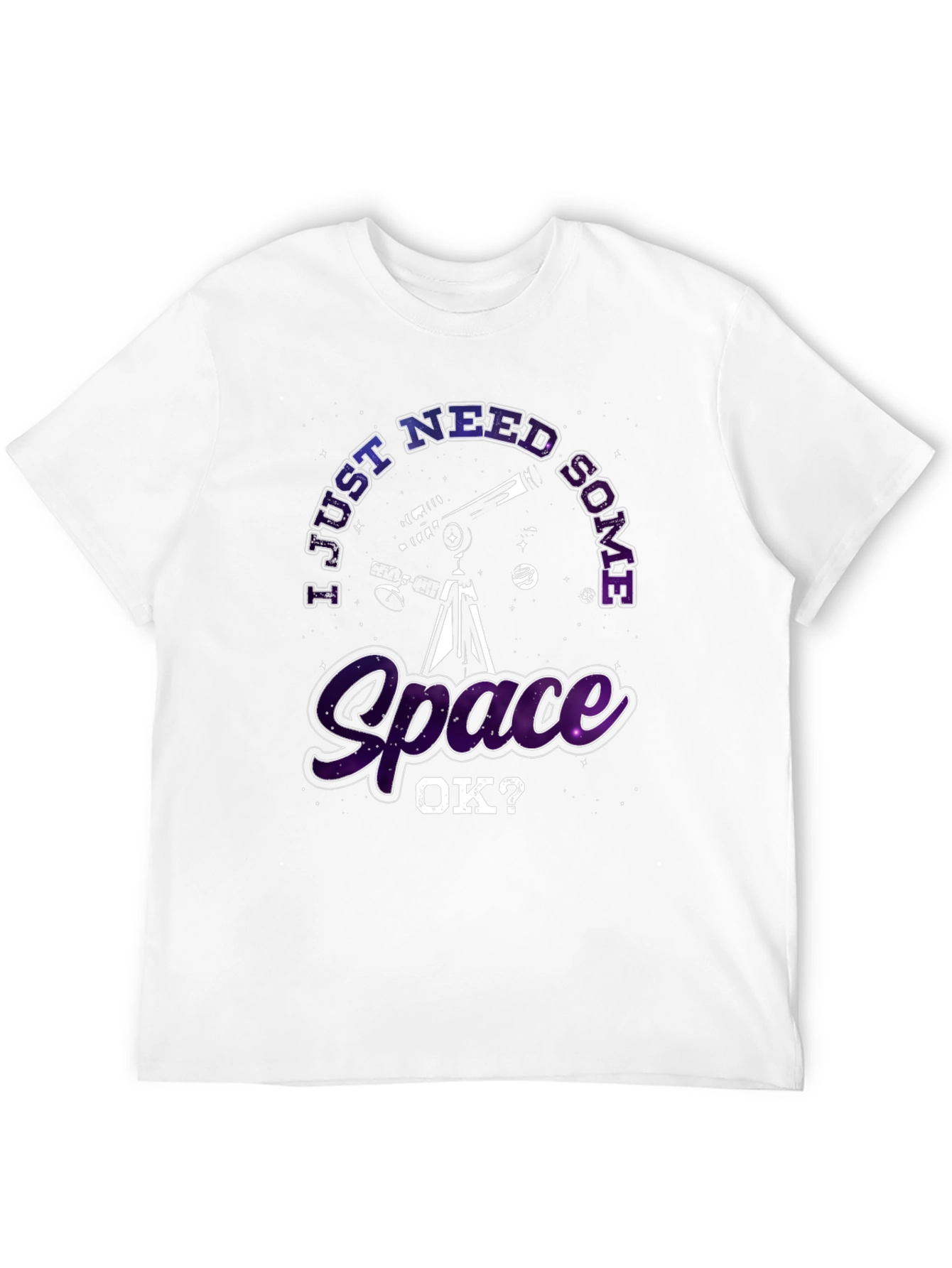 I Just Need Some Space Black T-Shirt