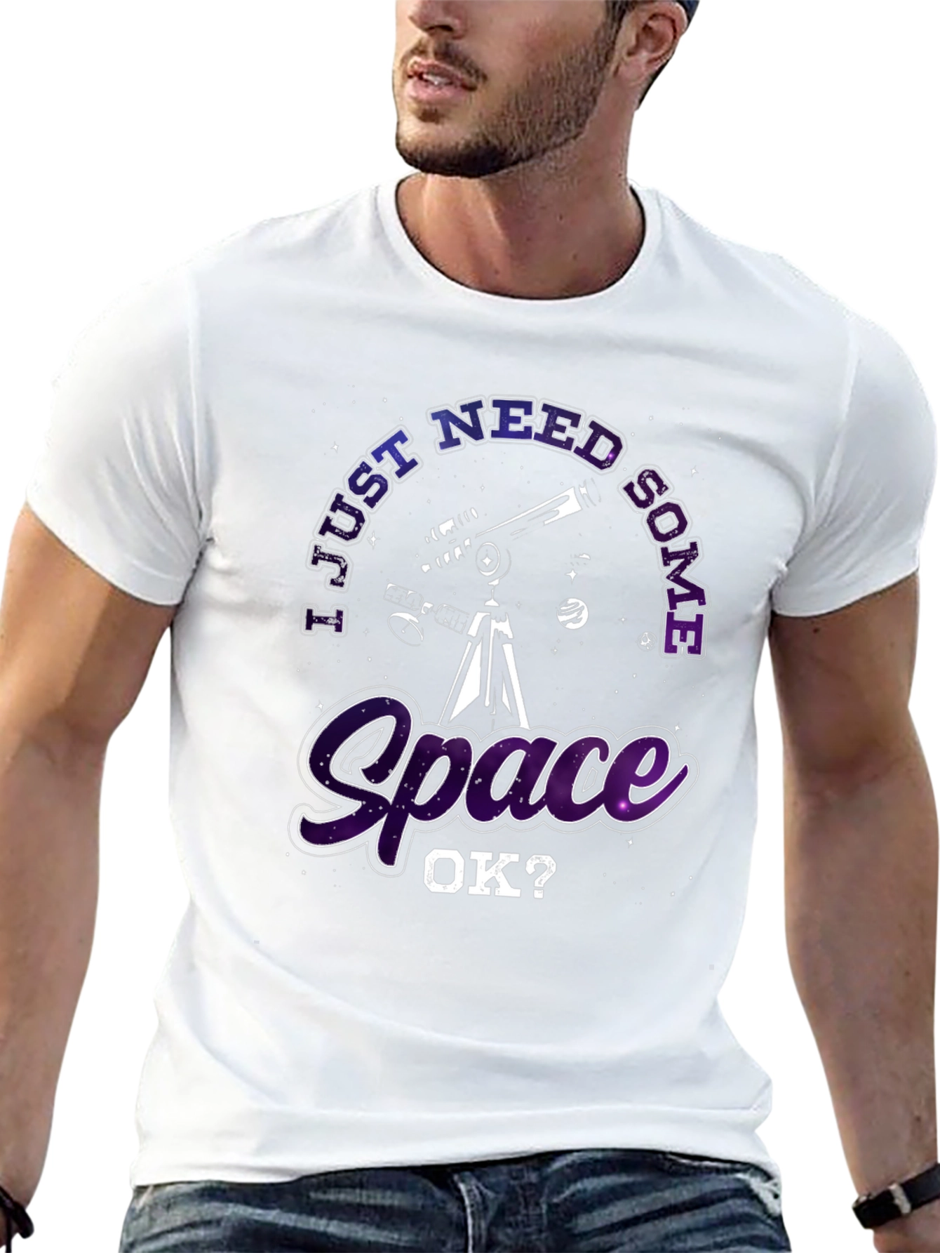I Just Need Some Space Black T-Shirt