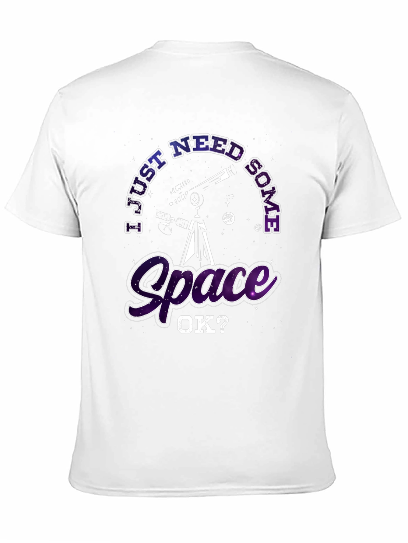 I Just Need Some Space Black T-Shirt
