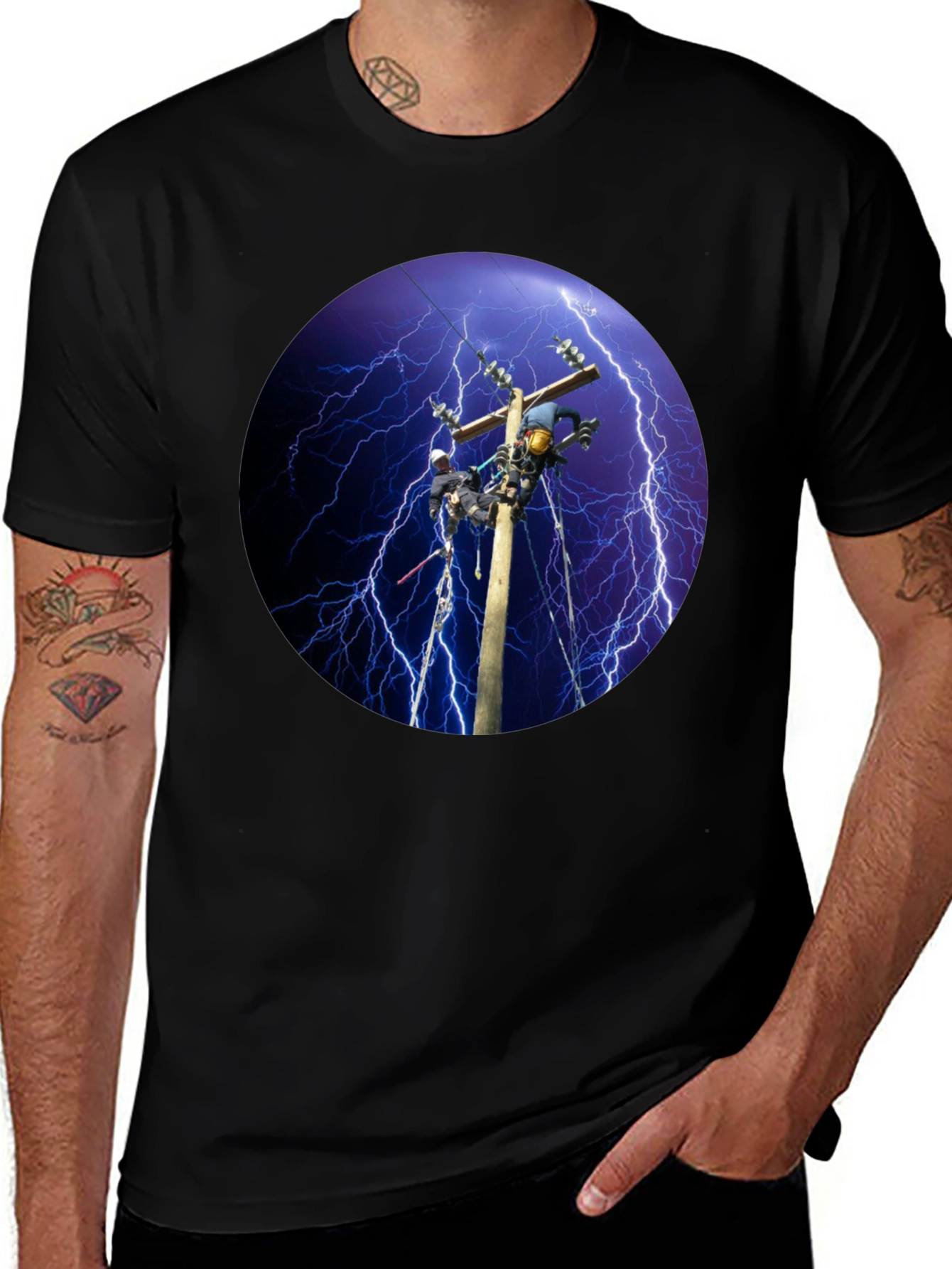Electricians Lightning T-Shirt