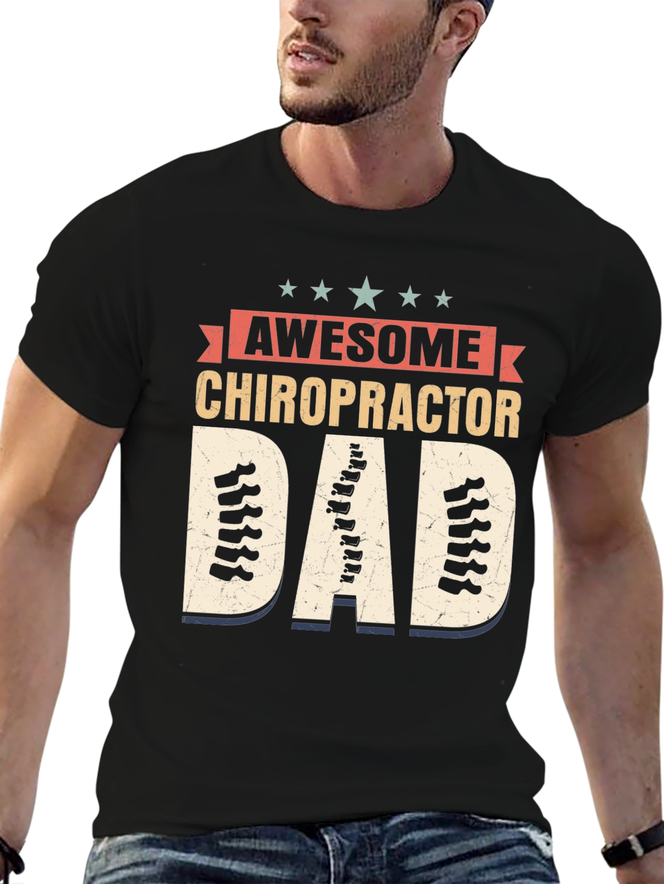 Awesome Chiropractor Dad T-Shirt