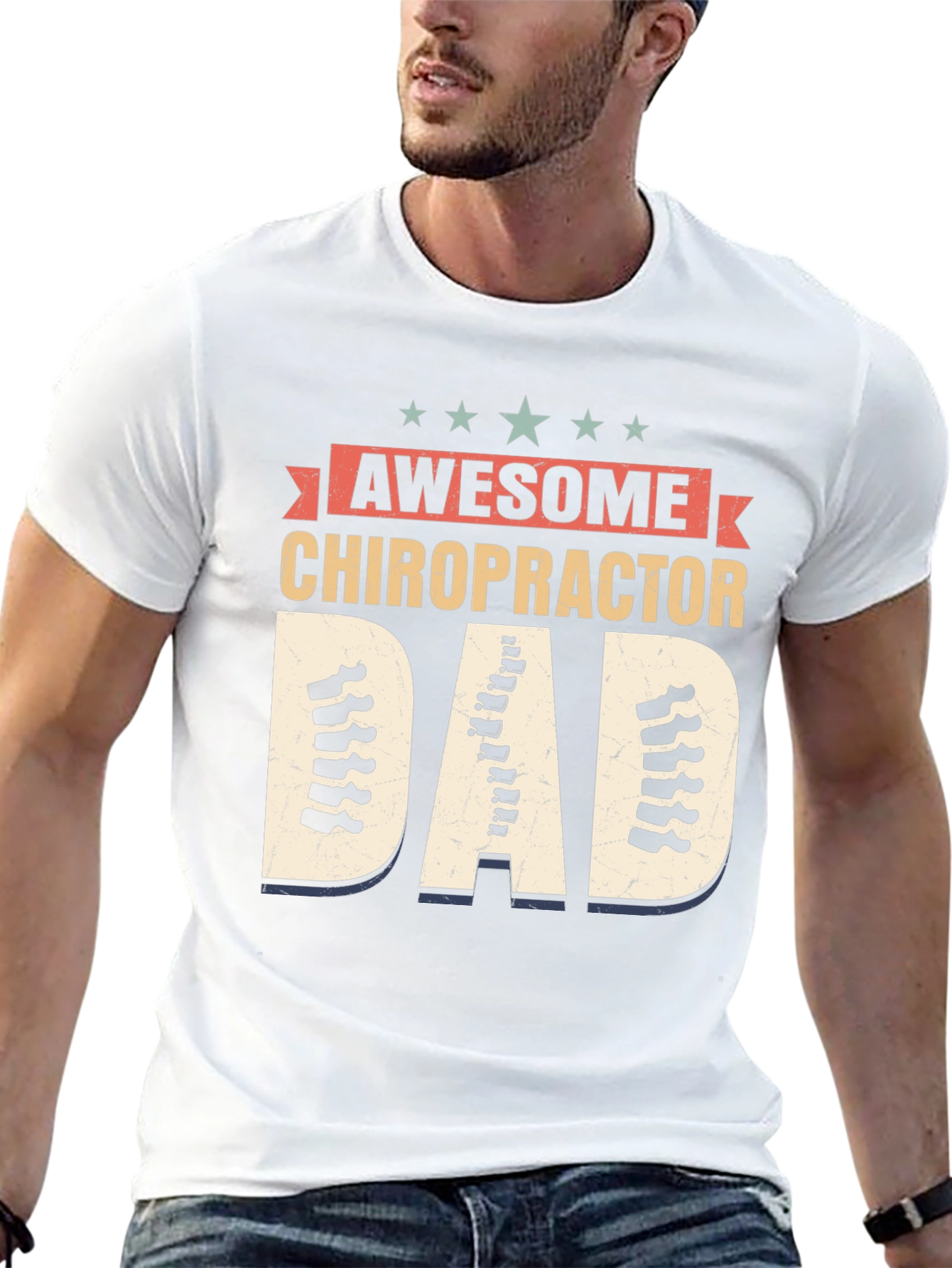 Awesome Chiropractor Dad T-Shirt