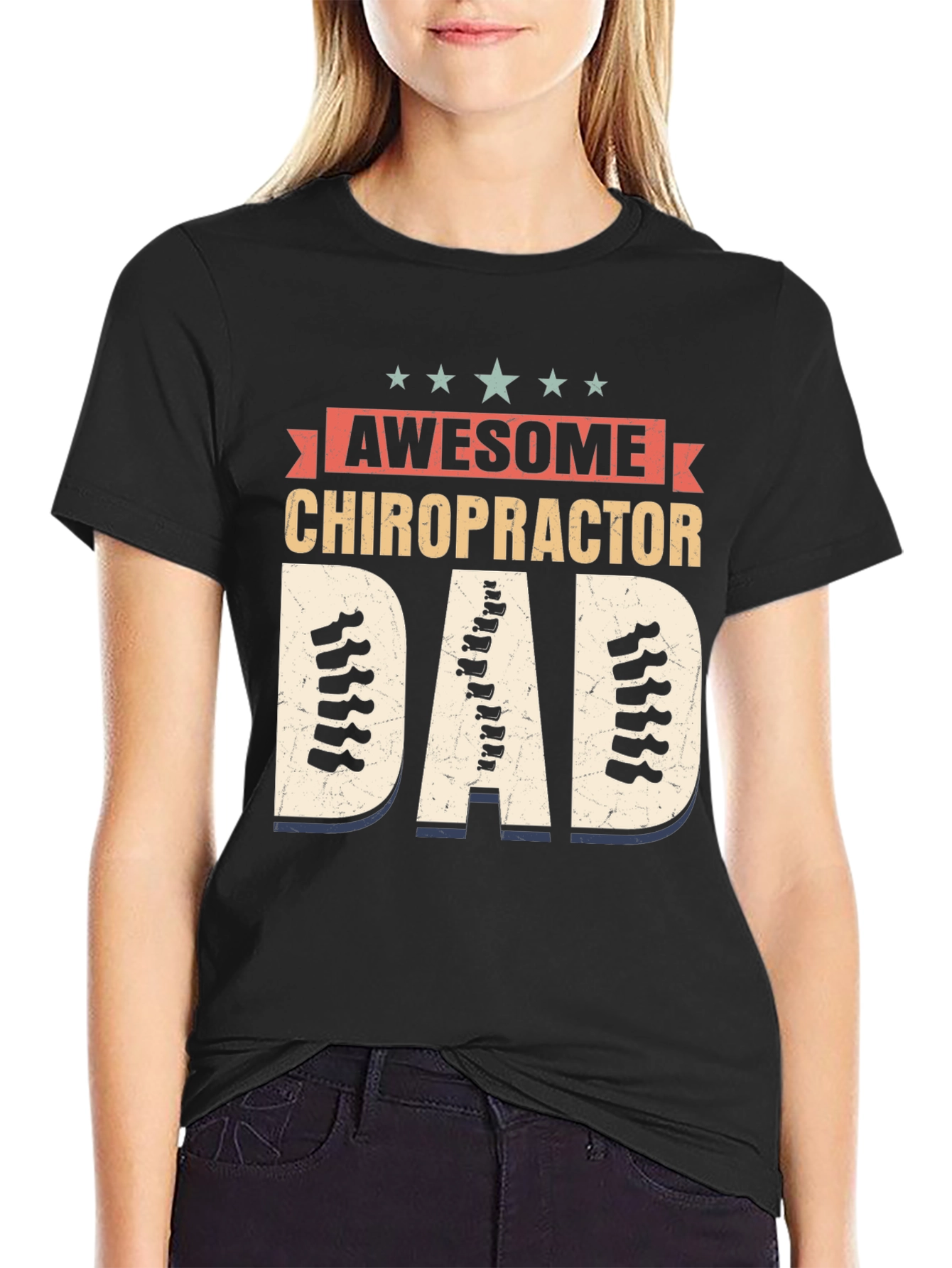Awesome Chiropractor Dad T-Shirt