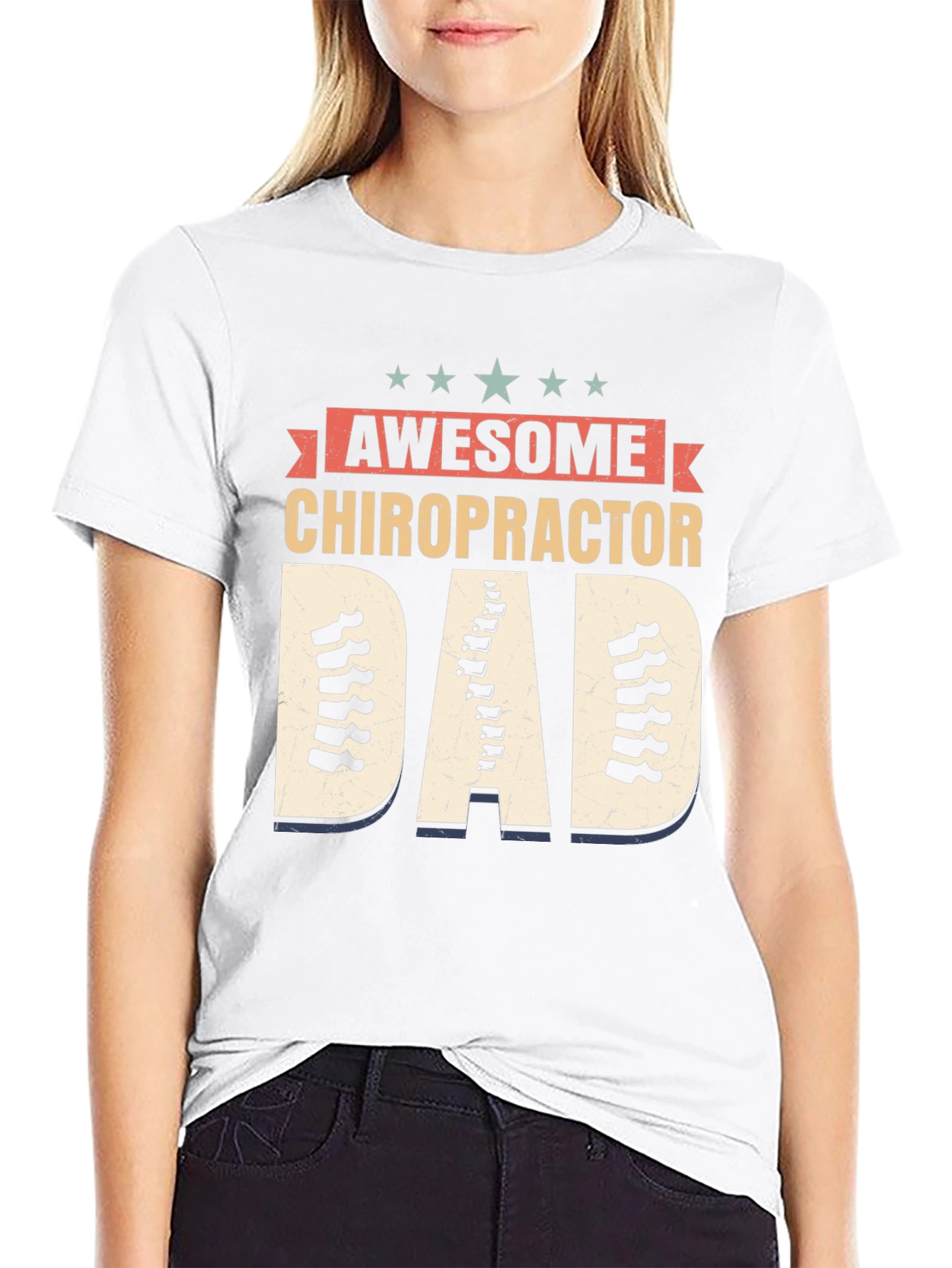 Awesome Chiropractor Dad T-Shirt