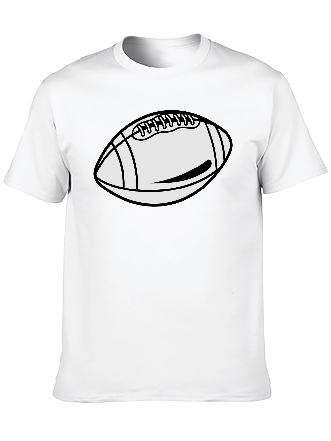 Football Graphic Tee - Casual Black T-Shirt