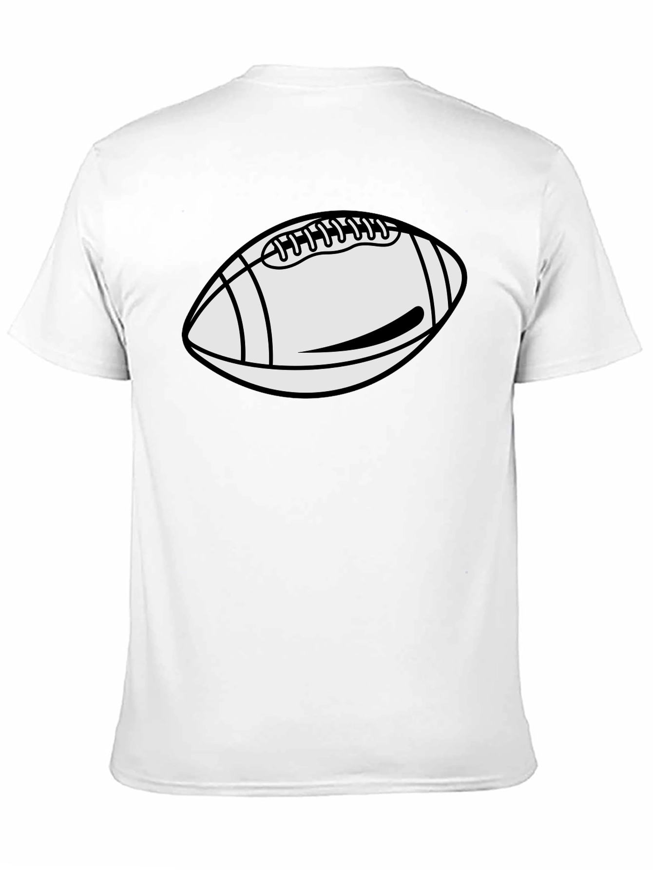 Football Graphic Tee - Casual Black T-Shirt