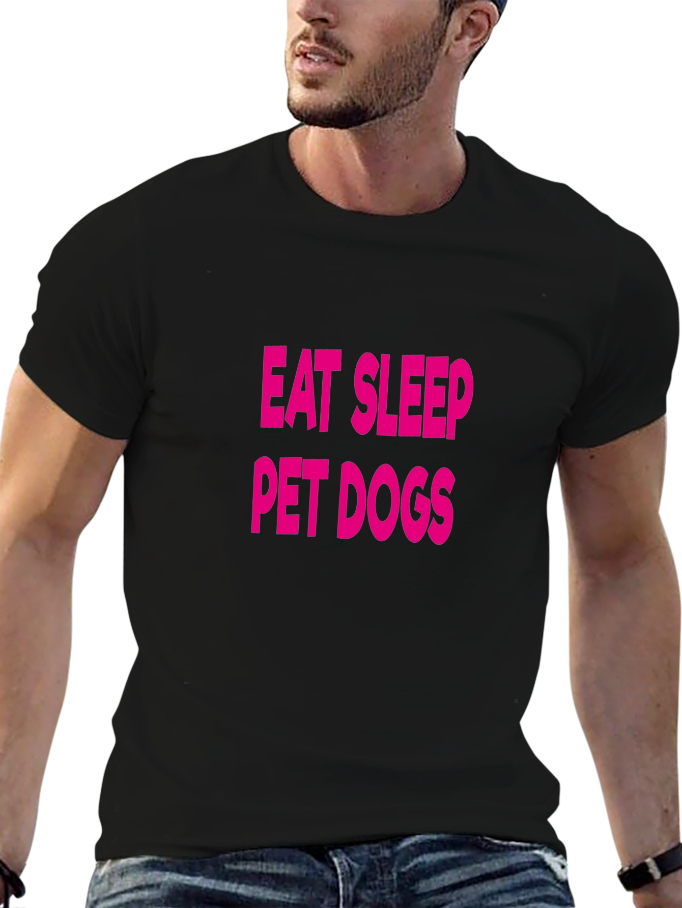 Eat Sleep Pet Dogs T-Shirt - Fun Casual Wear