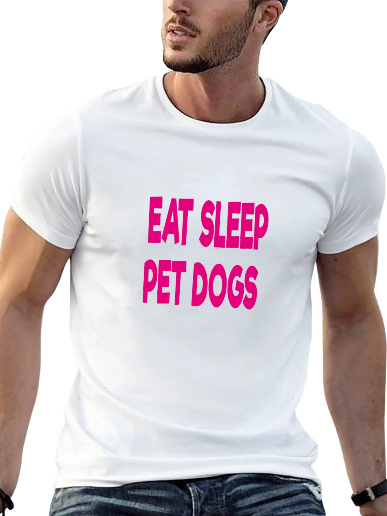 Eat Sleep Pet Dogs T-Shirt - Fun Casual Wear