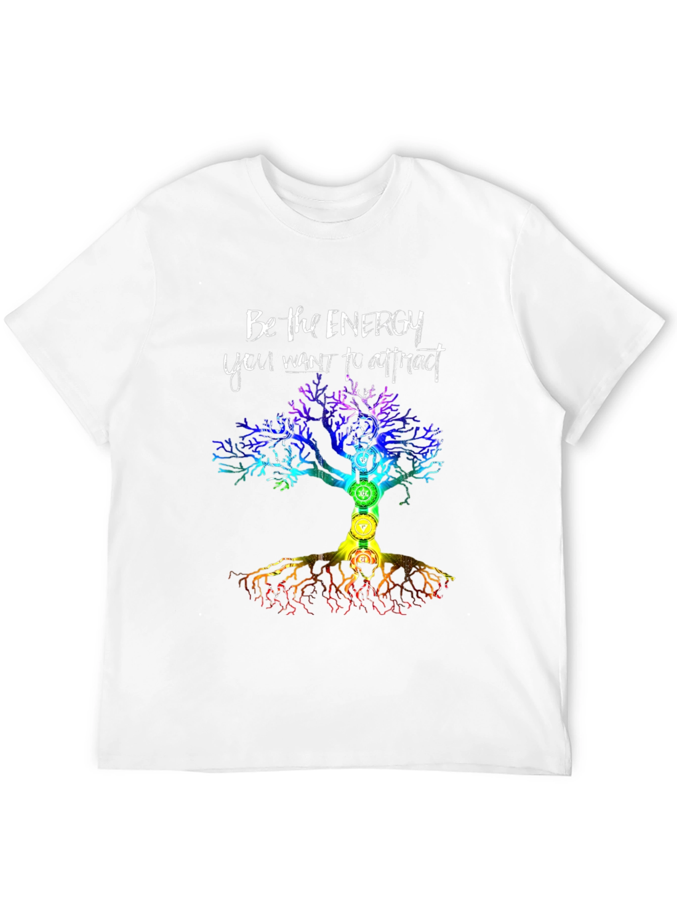 Energy Tree Chakra T-Shirt - Attract Positive Vibes