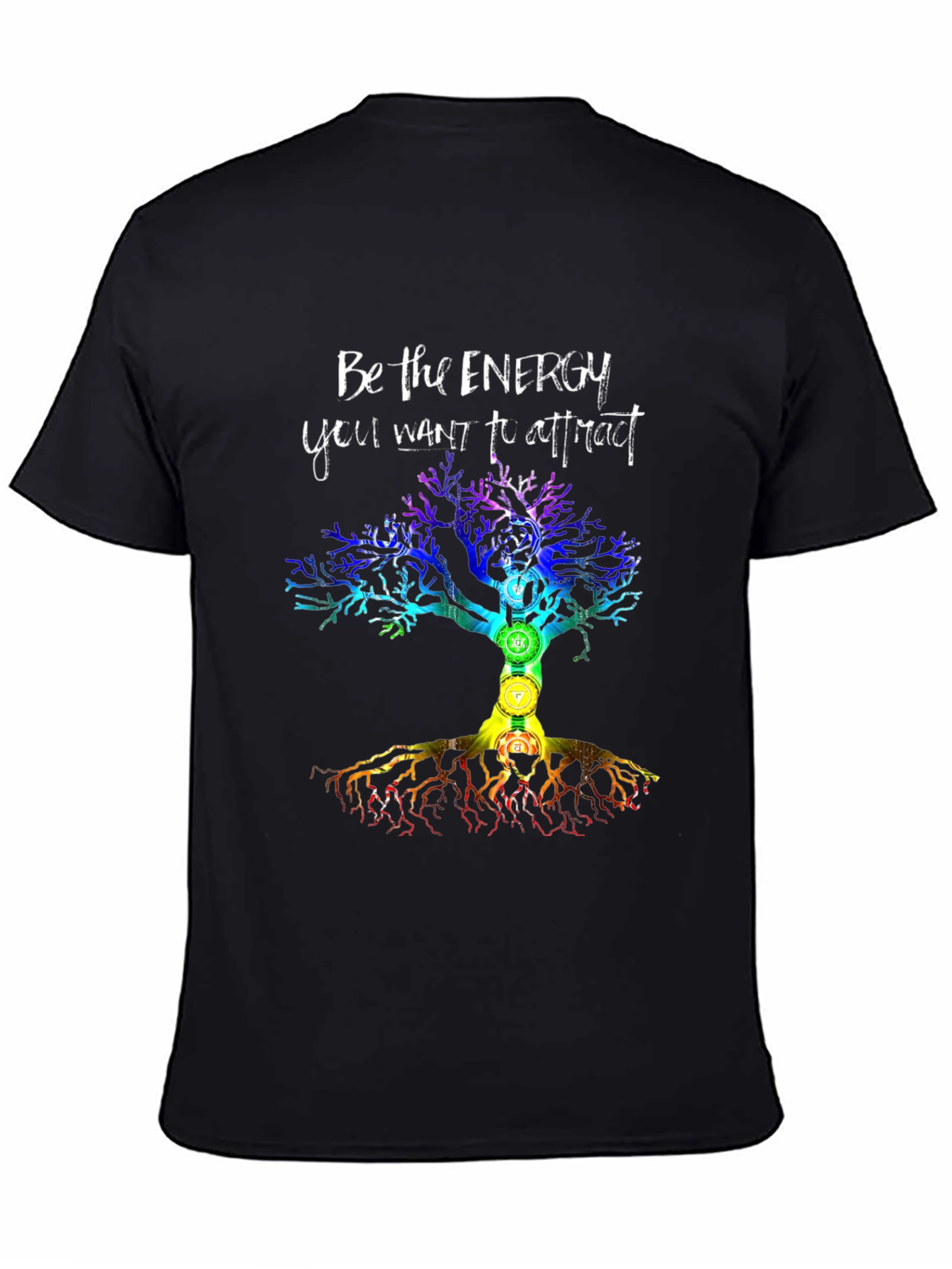 Energy Tree Chakra T-Shirt - Attract Positive Vibes
