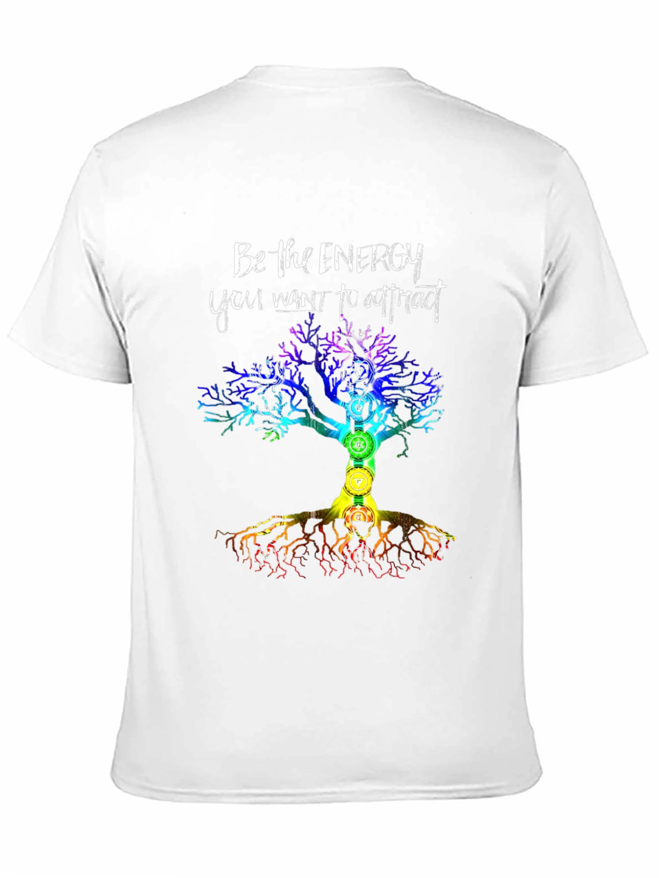Energy Tree Chakra T-Shirt - Attract Positive Vibes