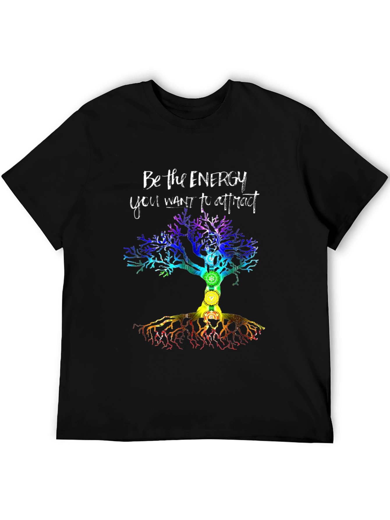 Energy Tree Chakra T-Shirt - Attract Positive Vibes