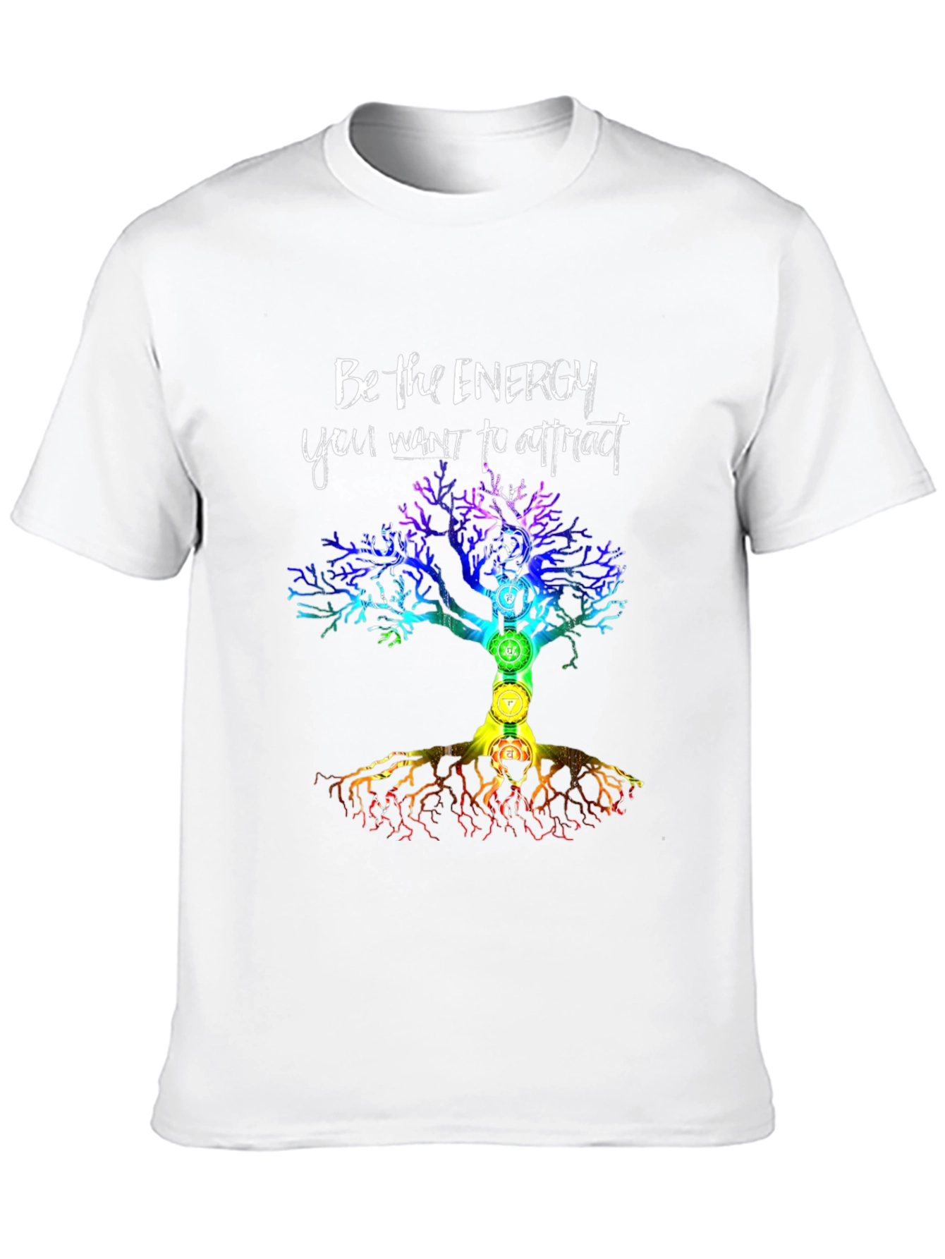 Energy Tree Chakra T-Shirt - Attract Positive Vibes